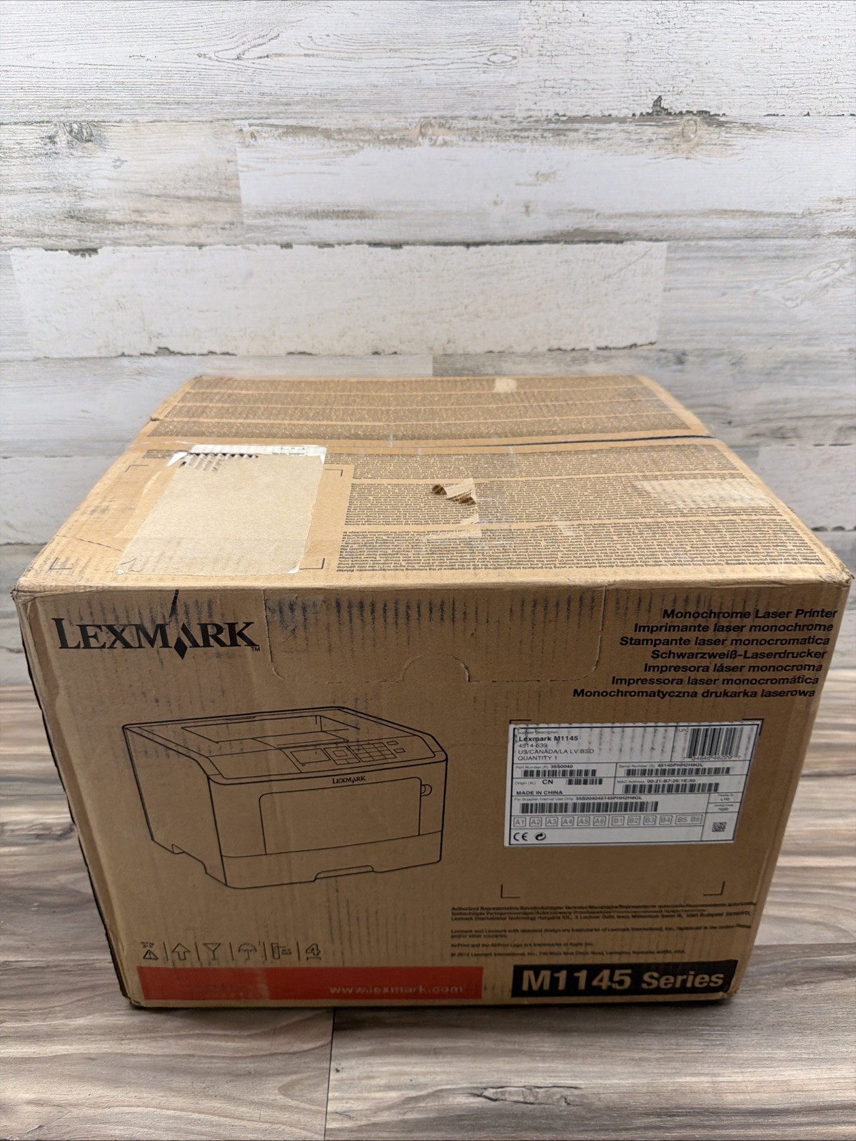 Lexmark M1145 Black & White Laser Workgroup Printer New