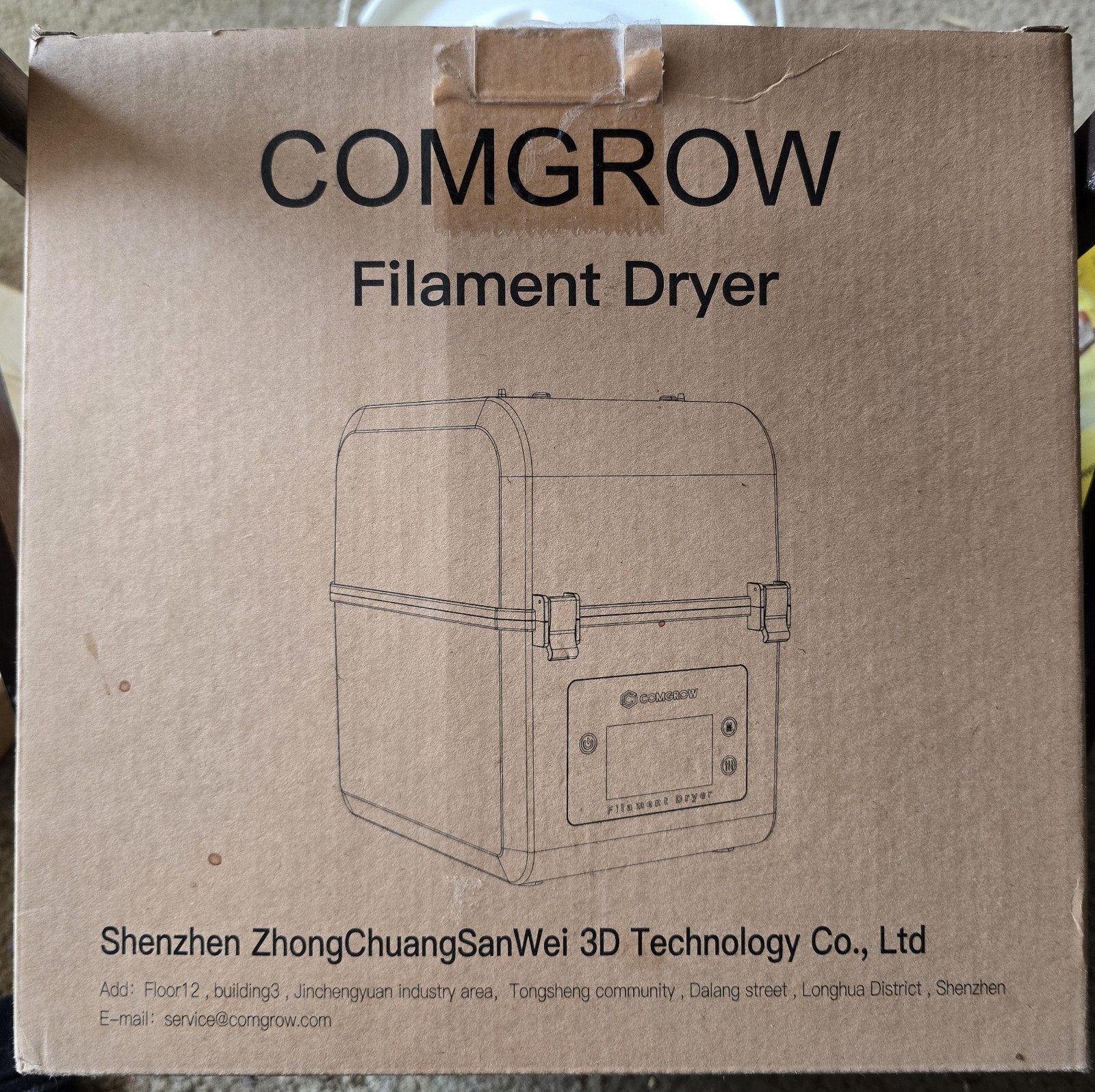 Comgrow Filament Dryer, Upgraded Filament Dry Box, Large-Capacity 3D Filament De