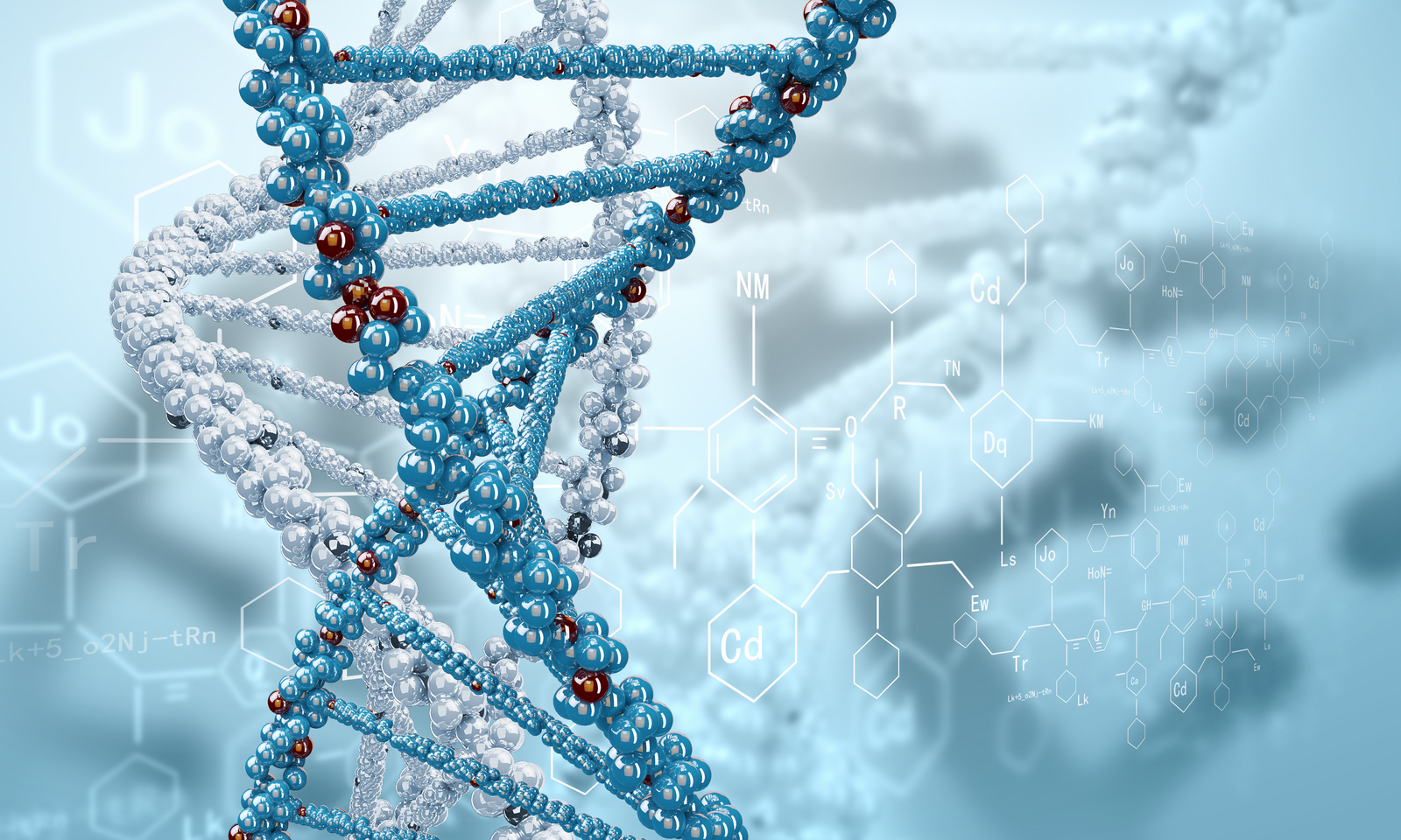 Cars rendering the dna of formula helix Desk Mat Stitched