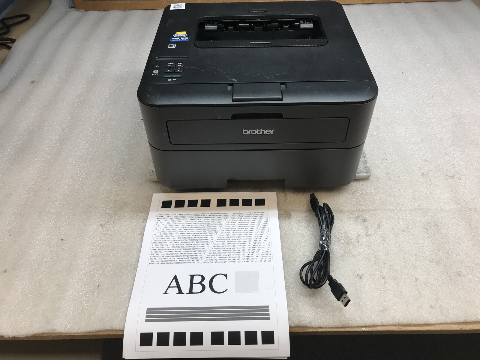 Brother HL-L2340DW Monochrome Compact Wireless Laser Printer 400 Pgs *NO TONER*