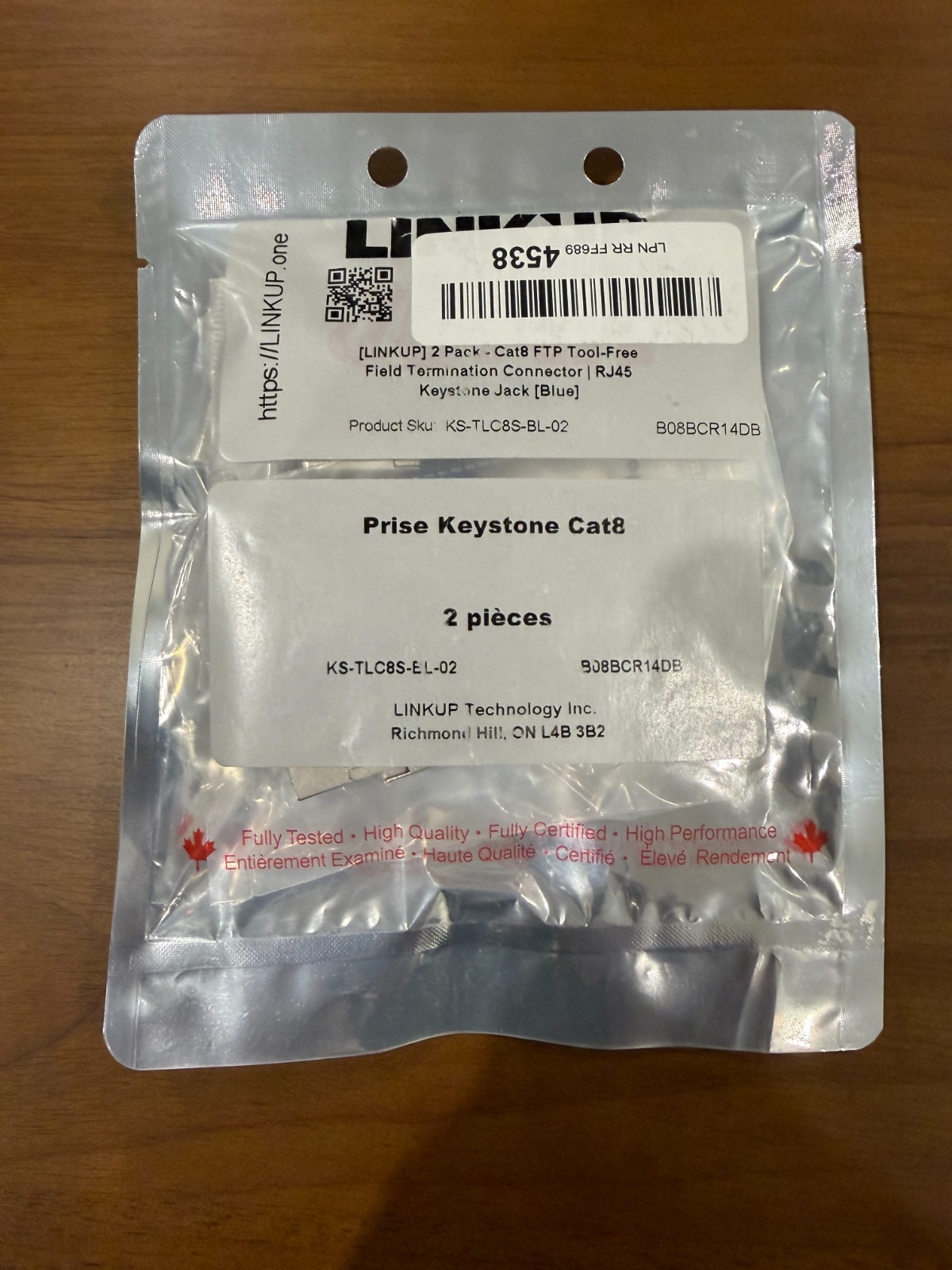 LINKUP Cat8 RJ45 Keystone Jacks Tool-Free Shielded Metal – 2/6/12 Pack