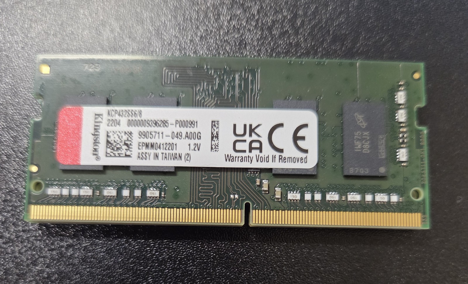 Kingston 16GB (8GBx2) DDR4 SODIMM RAM kcp432SS6/8