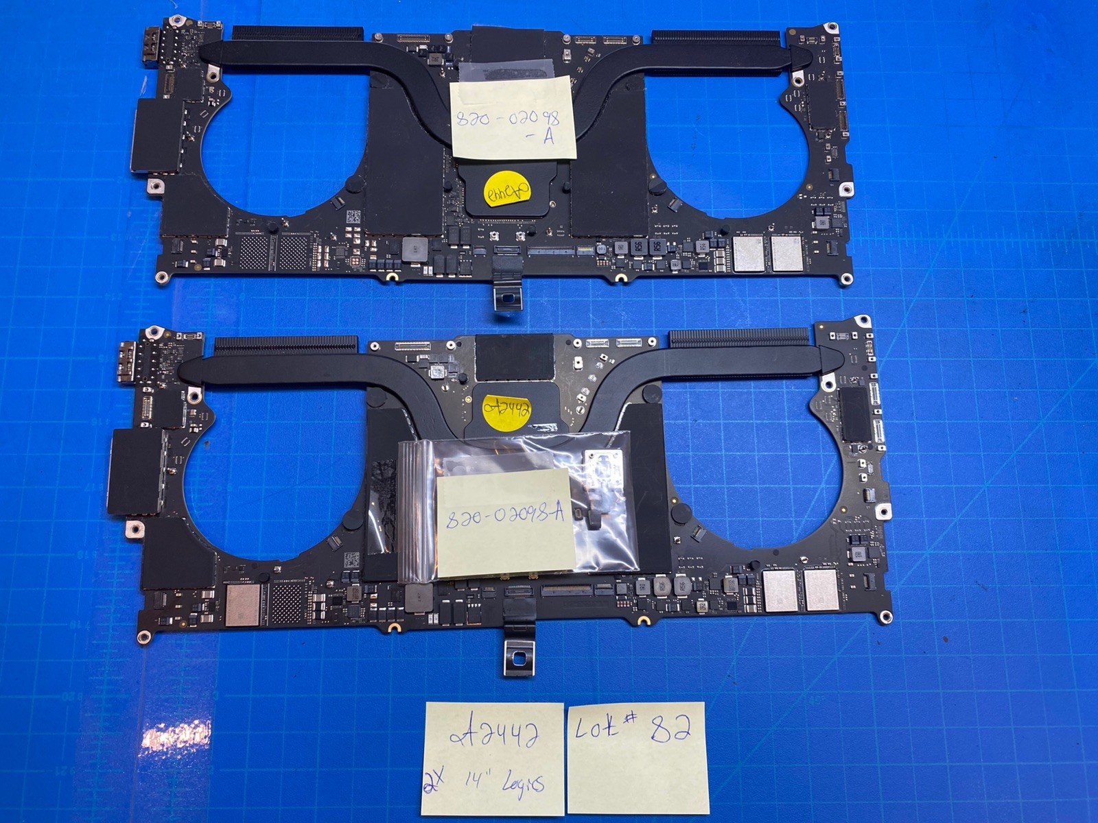 Lot Of 2x MacBook Pro 14” A2442, Logic Boards, FOR PARTS Lot#82