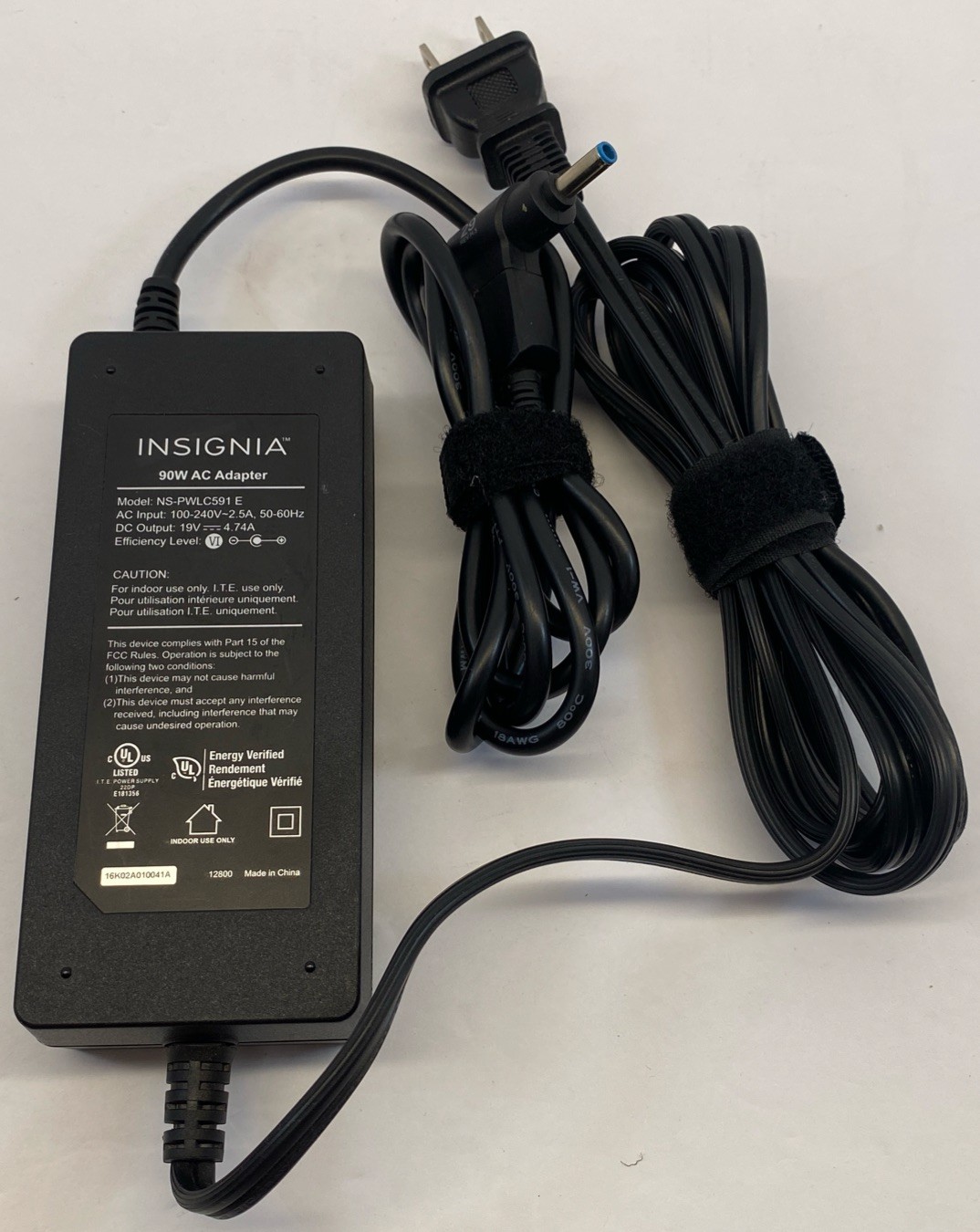 Insignia NS-PWLC591 E 90W AC Adapter 19V 4.74A Laptop Power Cord TESTED