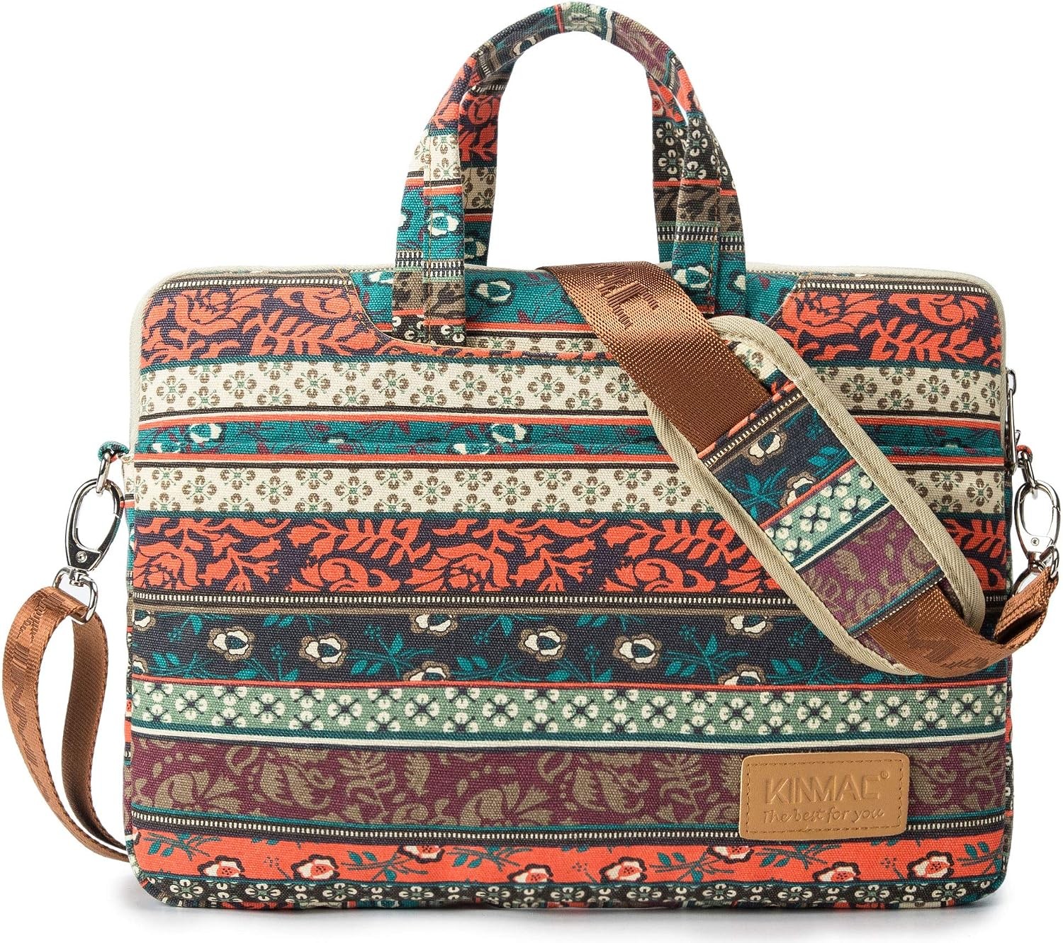 Bohemian 360° Water-Resistant Canvas Laptop Sleeve for 16" MacBook Pro & 15.6" L