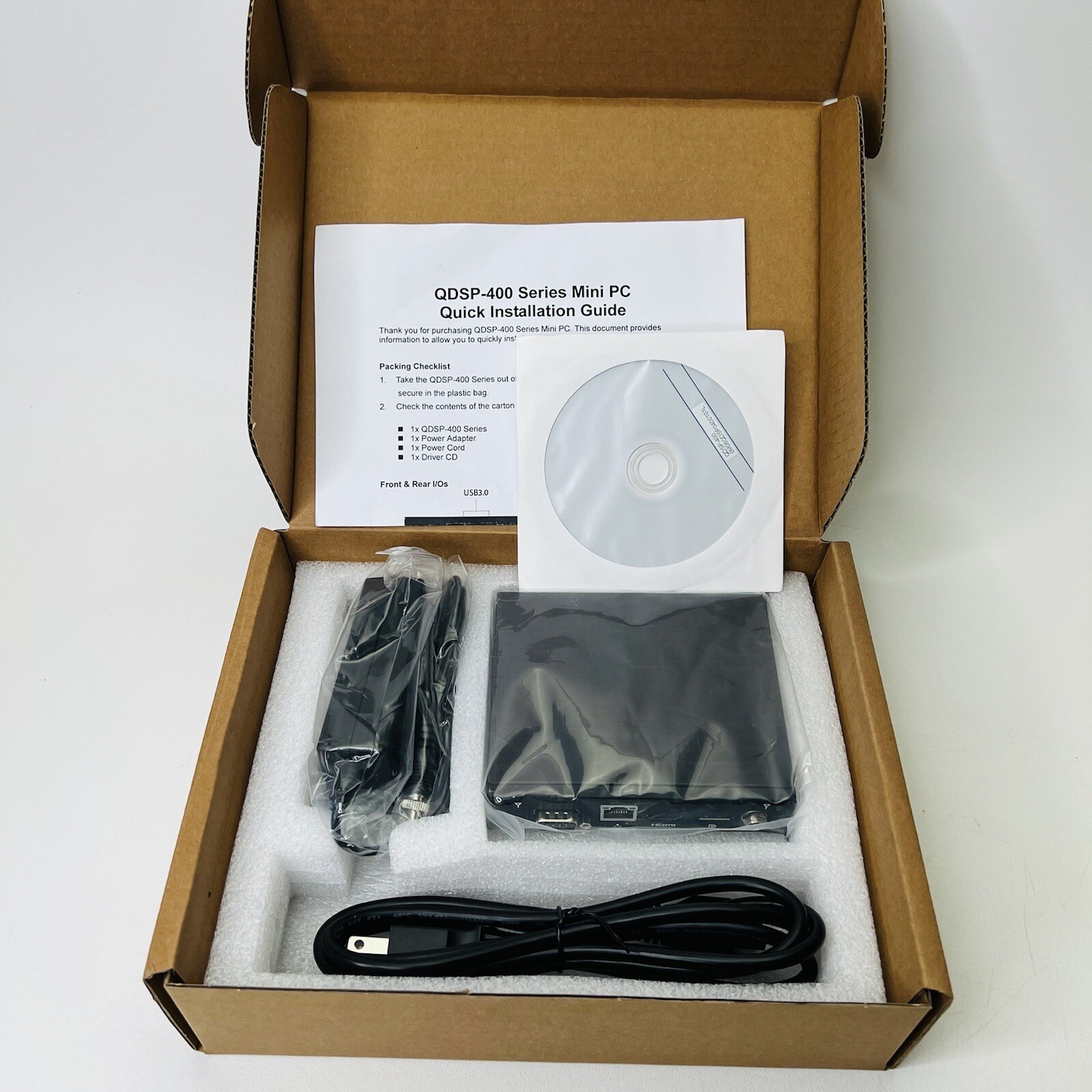 Quanmax QDSP-400 Mini PC Computer 4GB Ram 256 SSD