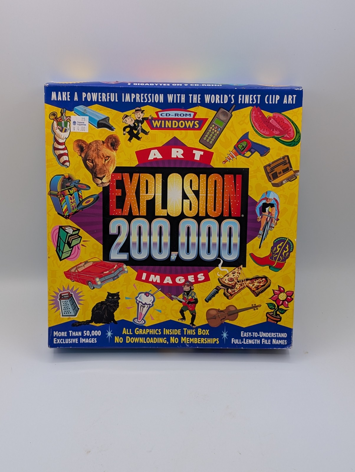 Sealed Art Explosion 200,000 Images Clip Art CD-ROM Software Program 2001 Y2K 