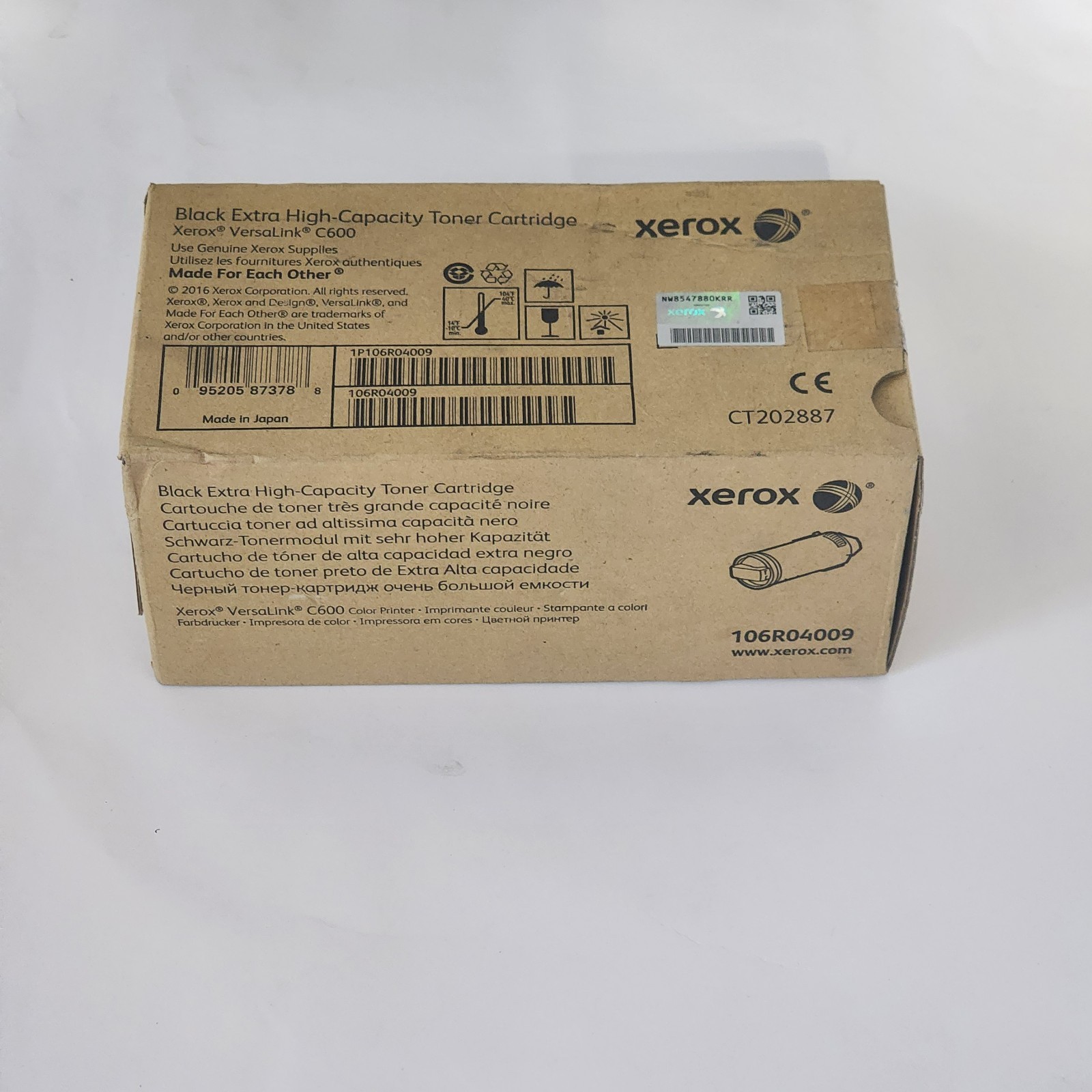 Xerox 106R04009 Black Extra High Yield Toner Cartridge Genuine New Sealed Box