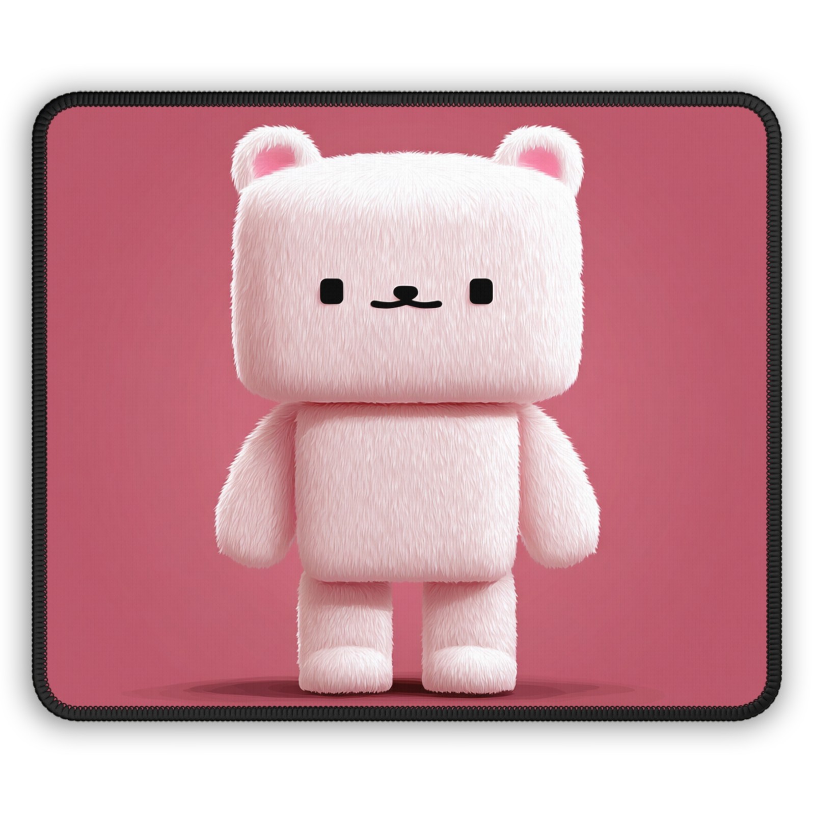 Plush Pink Bear Gaming Mouse Pad | Cute Kawaii Desk Mat
