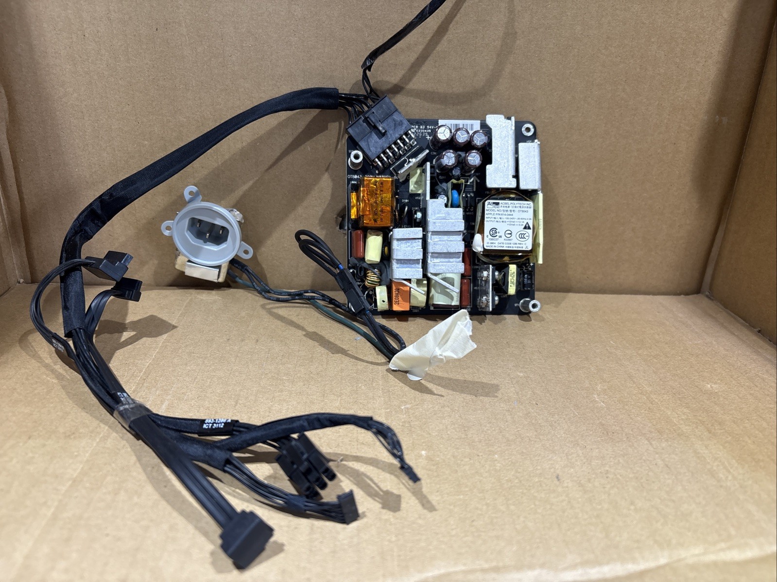 Apple iMac 21.5” A1311 Power Supply PSU 614-0444 AcBel OT8043 w/ Cable Tested
