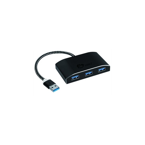 siig accessory ju-h40f12-s1 usb 3.0 4-port powered hub retail