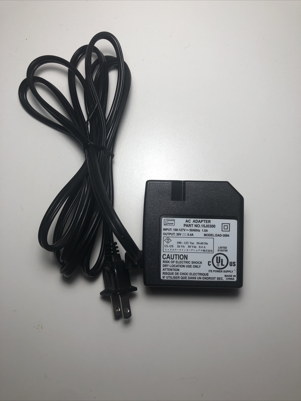 Skynet Lexmark/Dell Printer AC Adapter 15J0300 x1150 x1180 x1185 Z715 DAD-3004
