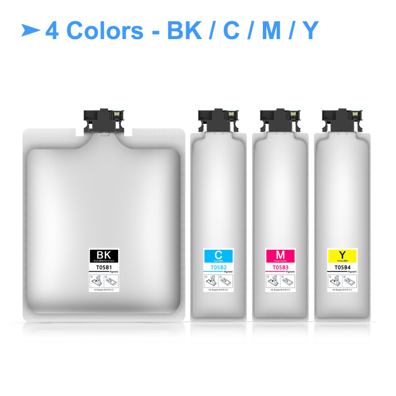 New T05B1-T05B4 Pigment Ink Bag for Epson WF-C878R WF-C879R C878 C879 Printer