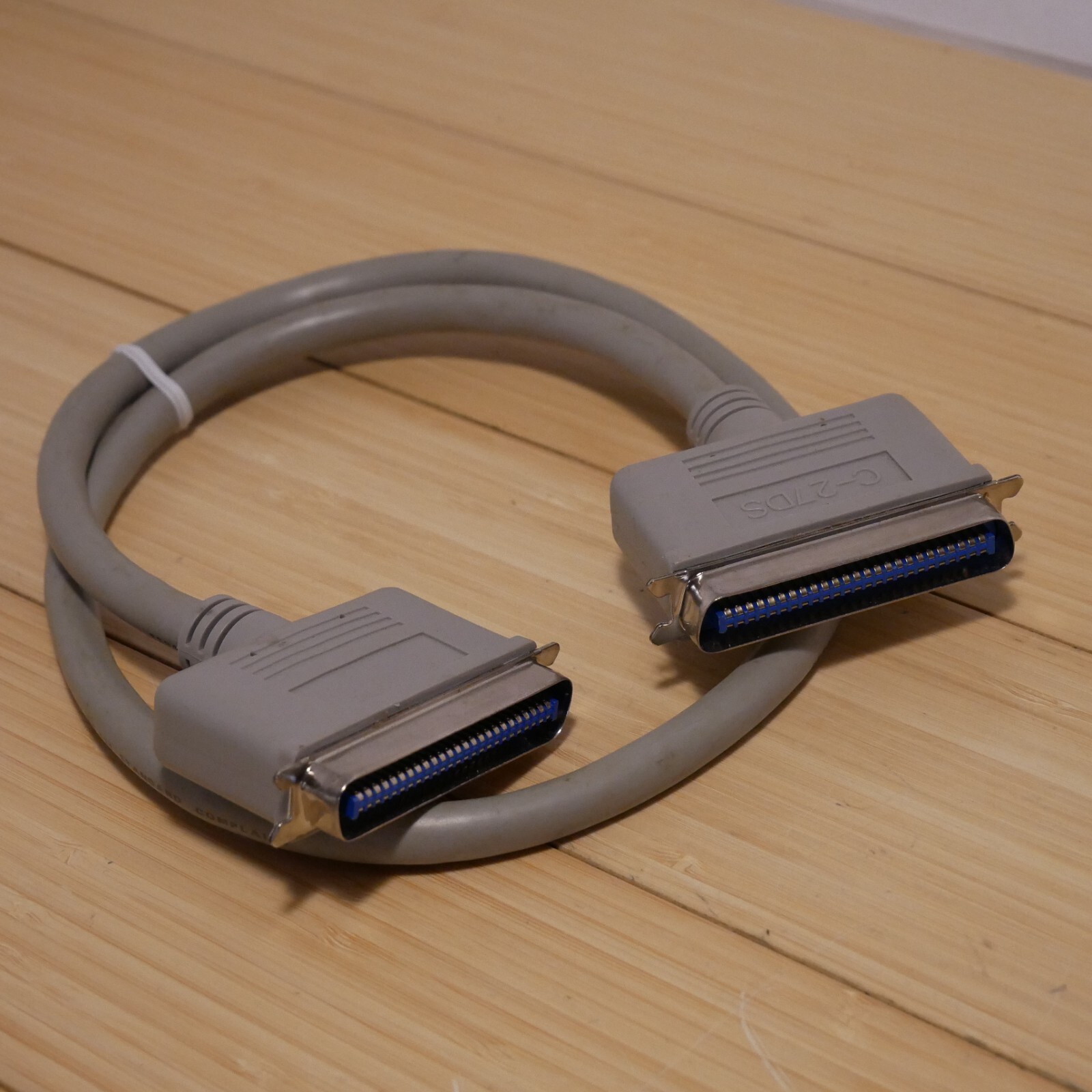 Vintage 3 foot SCSI Cable - Centronics 50 (Male to Male) C-27DS