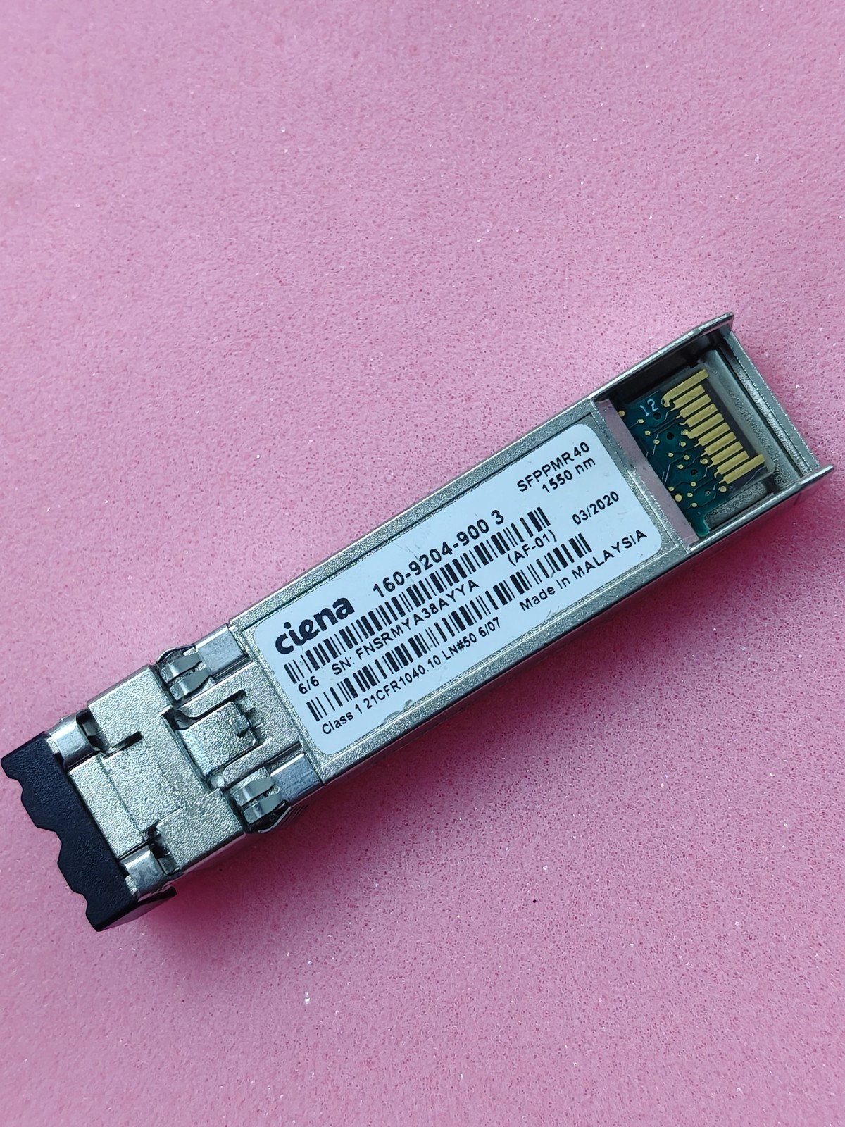 Ciena 160-9204-900 SFP+ 10G MultiRate 40km 1550nm Non-China counterfeits