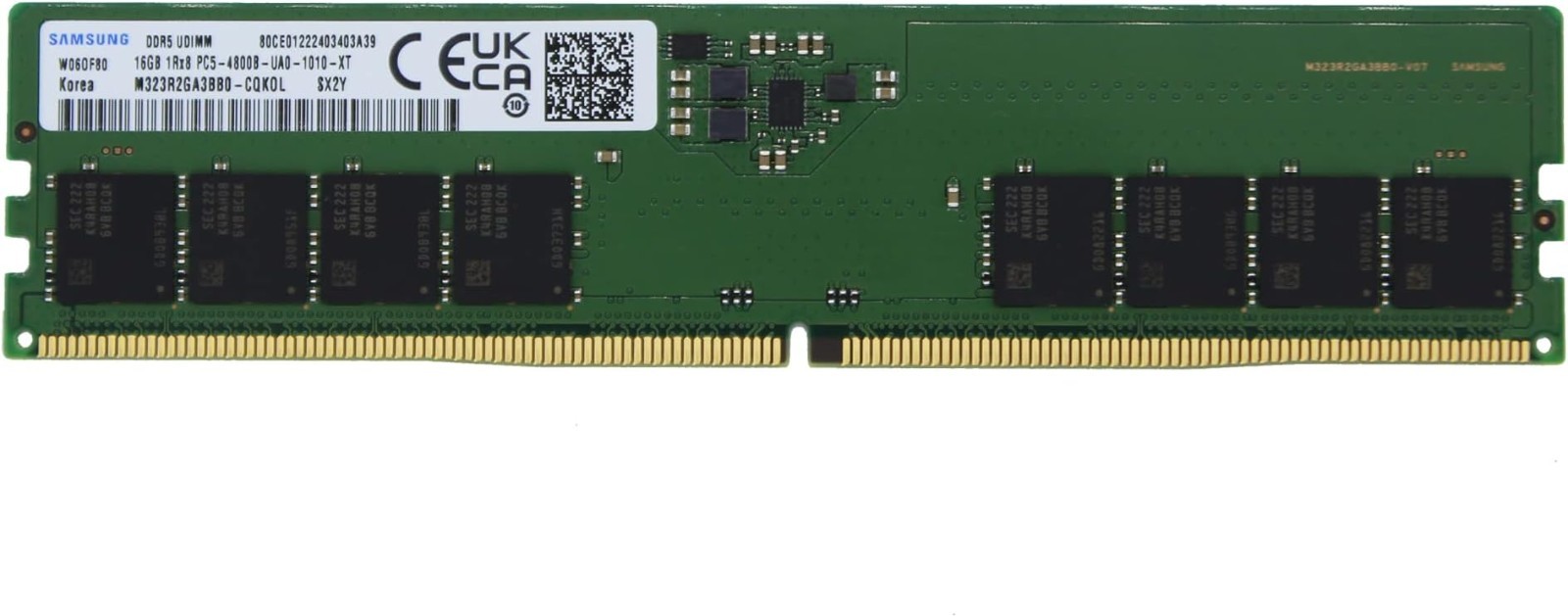 Samsung 32gb (16gb x 2) DDR5-4800 PC5-38400 UDIMM Server/Desktop RAM kit