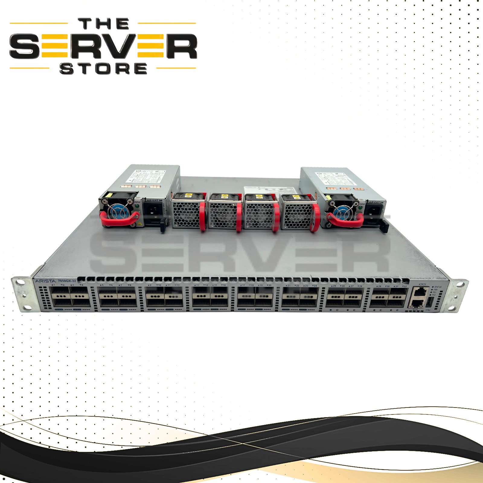 Arista 32xQSFP+ Port Switch 4x Fans 2x Power Supplies Front/Rear DCS-7050QX-32-F
