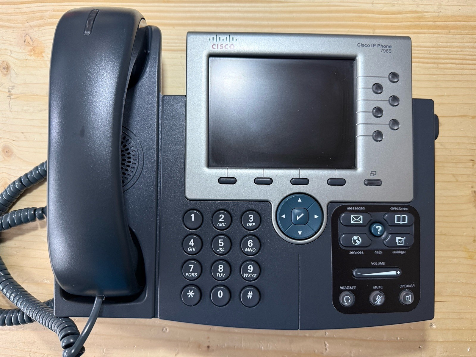 Cisco Phone CP-7965G 7965g IP Color Display Base Handset Gray