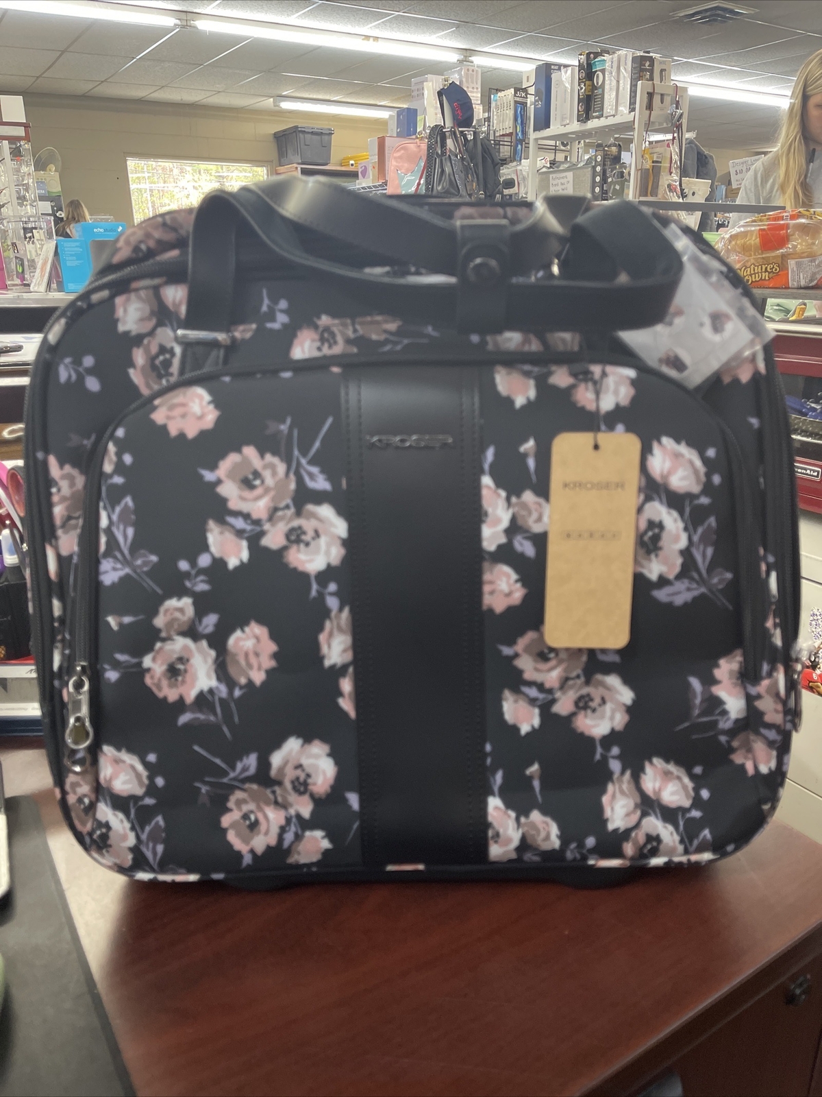 KROSER Rolling Laptop Briefcase Premium Rolling Laptop Bag Fits Up to 15.6 Inch