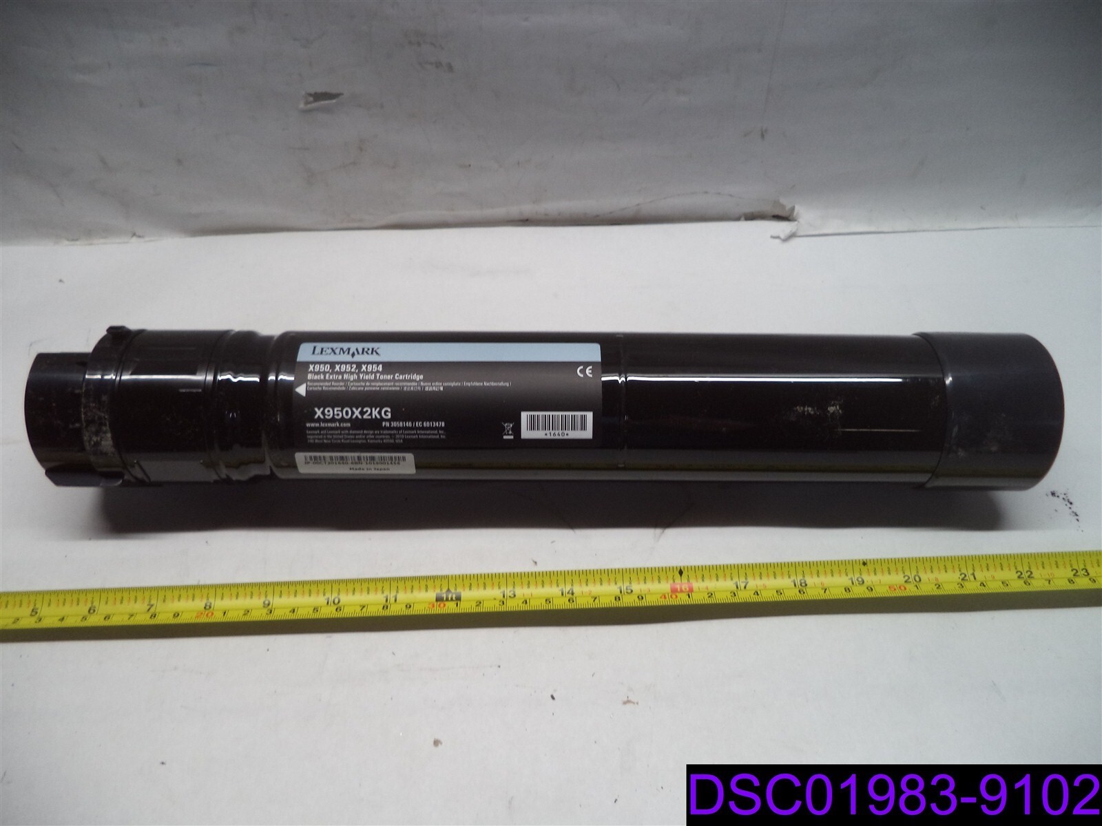 USED NEEDS FILLED Lexmark X950X2KG Extra High Yield Black Toner Cartridge