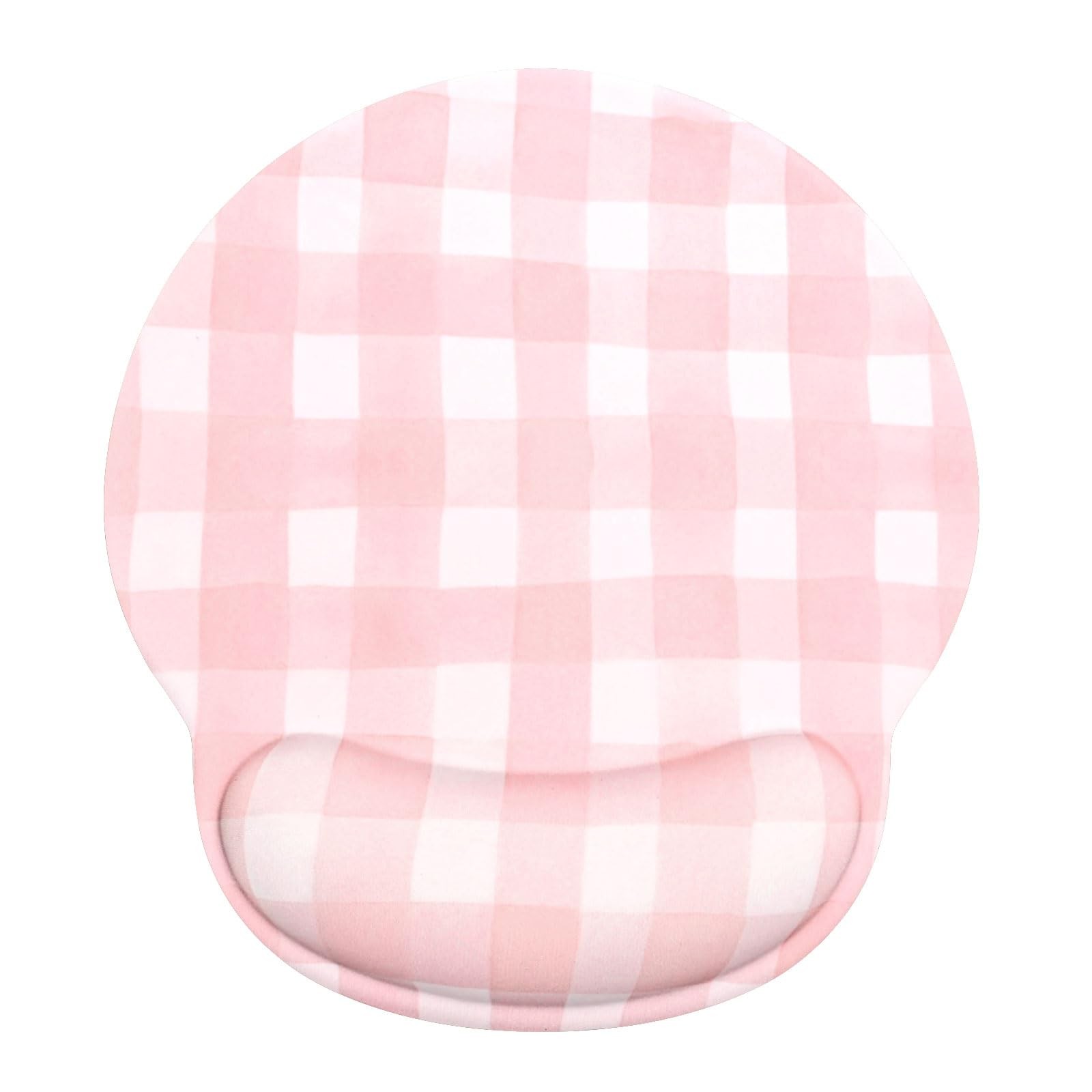 Retro Checkered Mouse Pad with Support Wrist Rest,Cute Funny Boho Ergonomic M...
