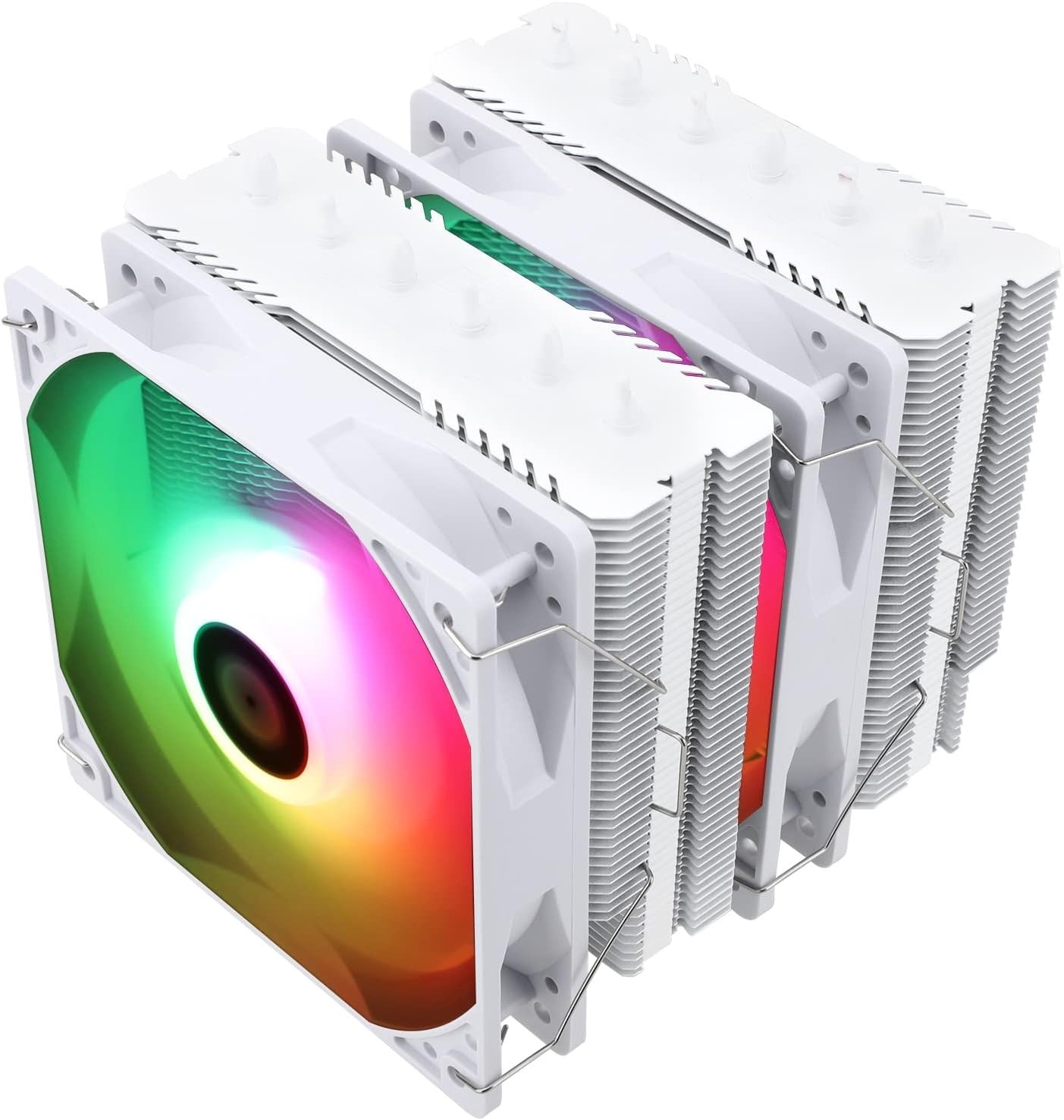 Elegant Peerless CPU Air Cooler with ARGB Lighting for Gaming - 120W-265W TDP