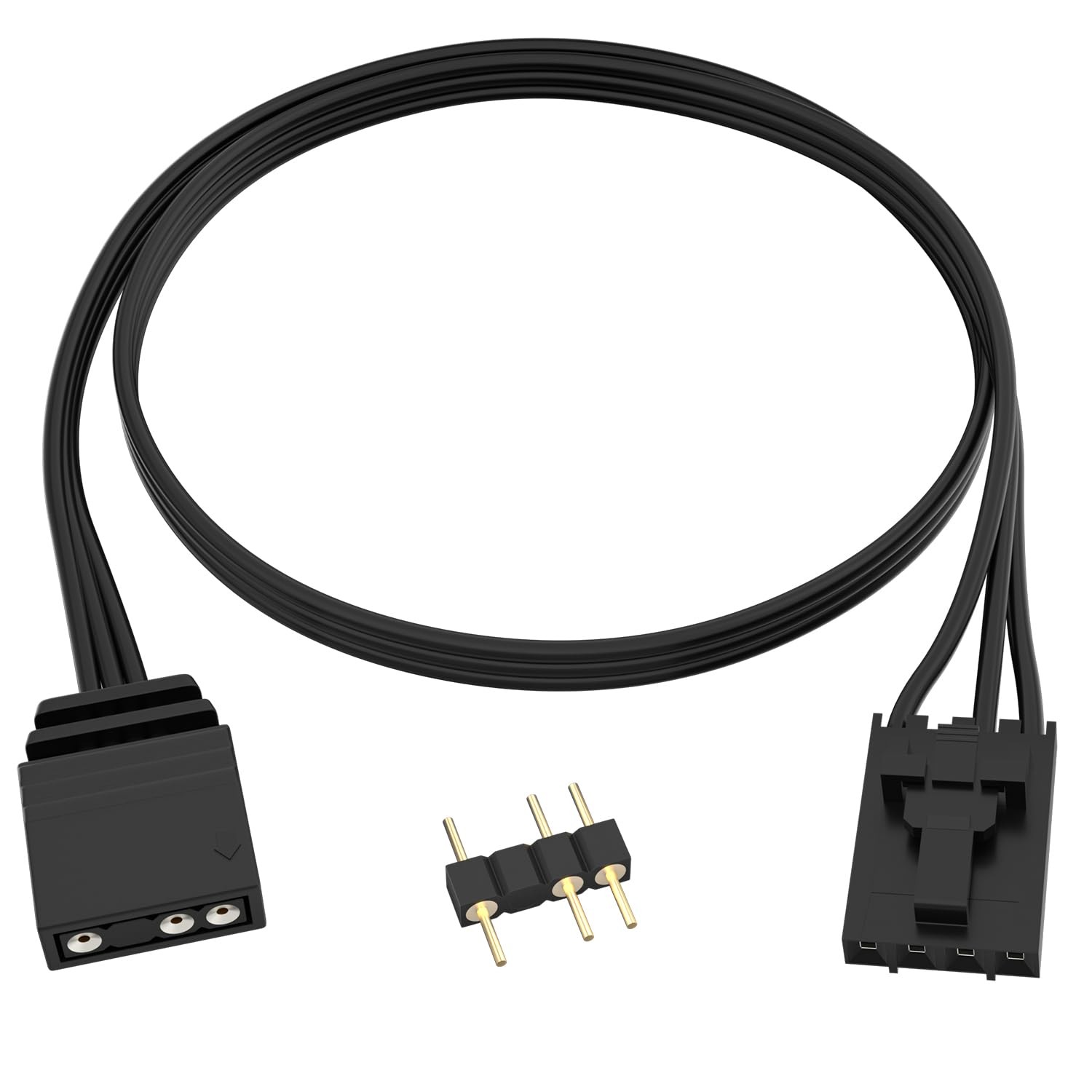 4 Pin to 3 Pin RGB Adapter for Corsair RGB HUB, Lighting Node CORE, Commander...