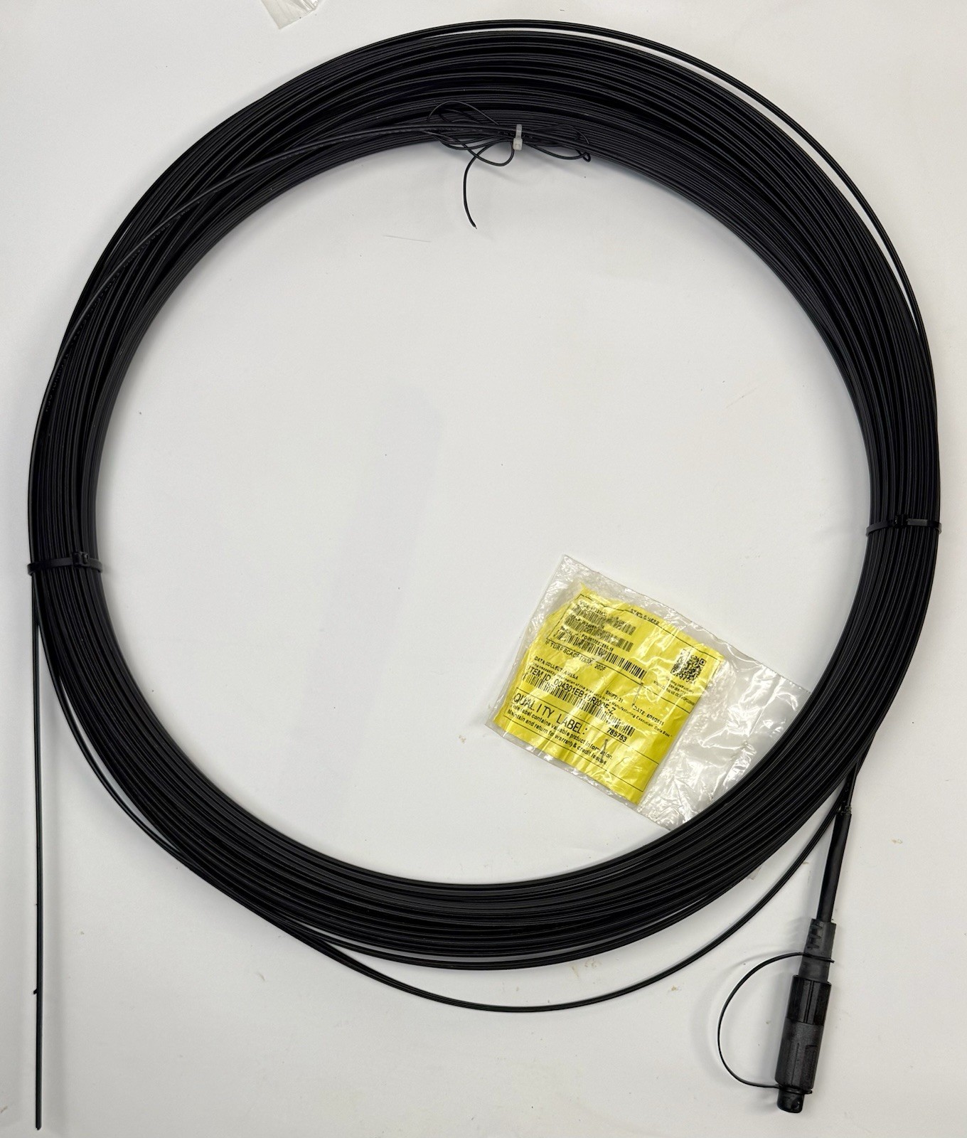 Corning 200ft Fiber Optic Drop Cable SC/APC Single-Mode OS2 FTTH