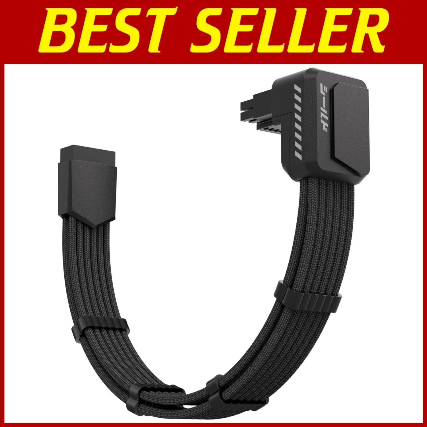 90° 12V-2x6 Angle Adapter PCIe 5.1 Extension