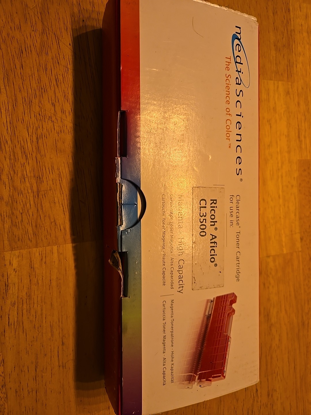 Ricoh Aficio CL3500 Ink Toner Cartridge Mediascience Ms3510m Magenta. New In Box