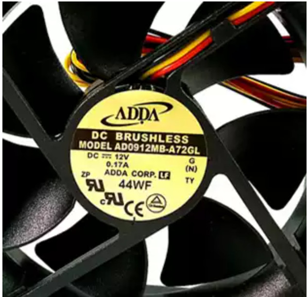 1PCS ADDA AD0912MB-A72GL 12V 0.17A 9025 3-Wire Cooling Fan