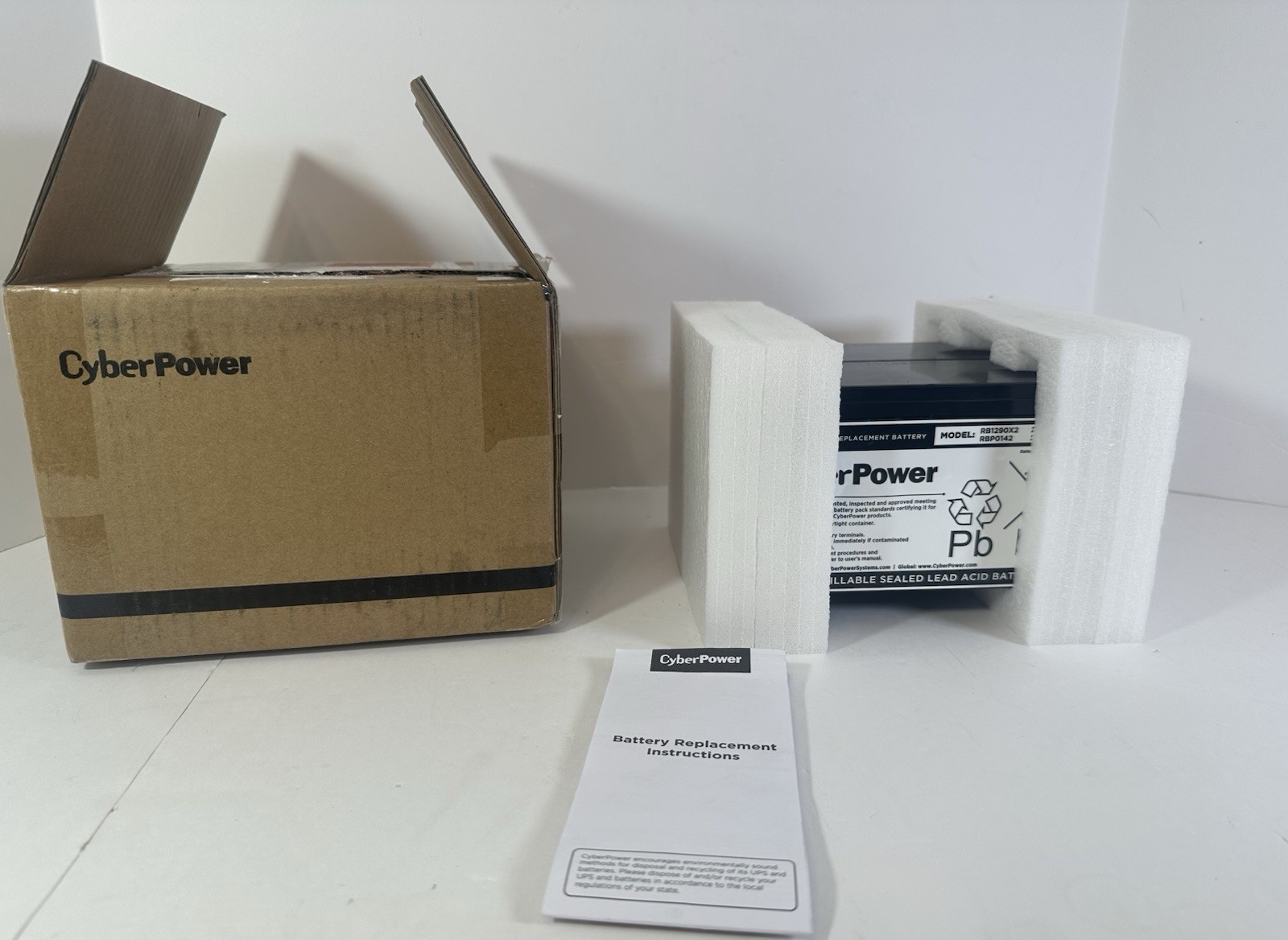 CyberPower RB1290X2 UPS Replacement Battery Cartridge 12V 9Ah - New