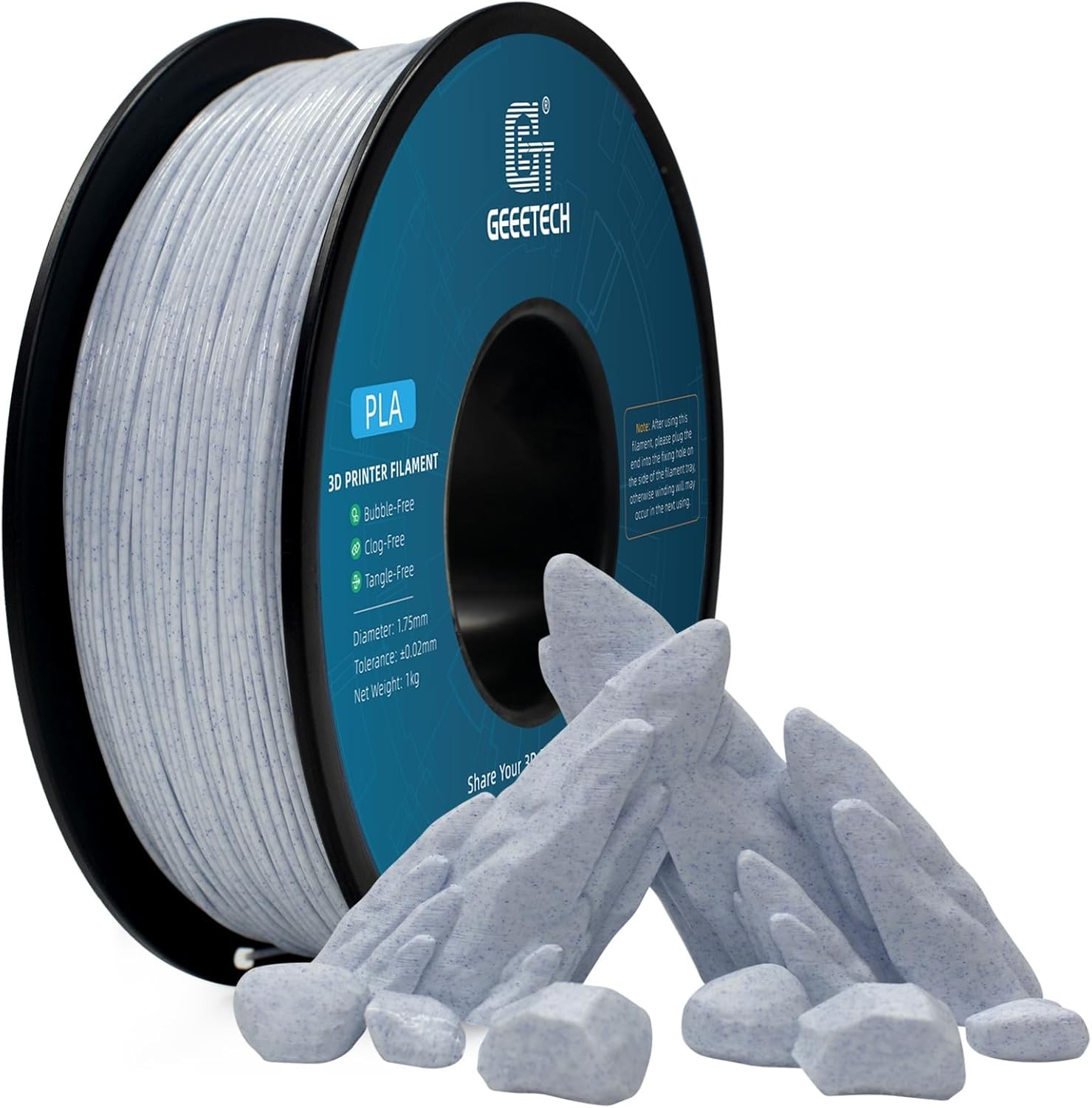 10pcs Geeetech 3D Printer filament 1KG/Roll 1.75mm PLA/PETG/ABS+/TPU/SILK/Marble