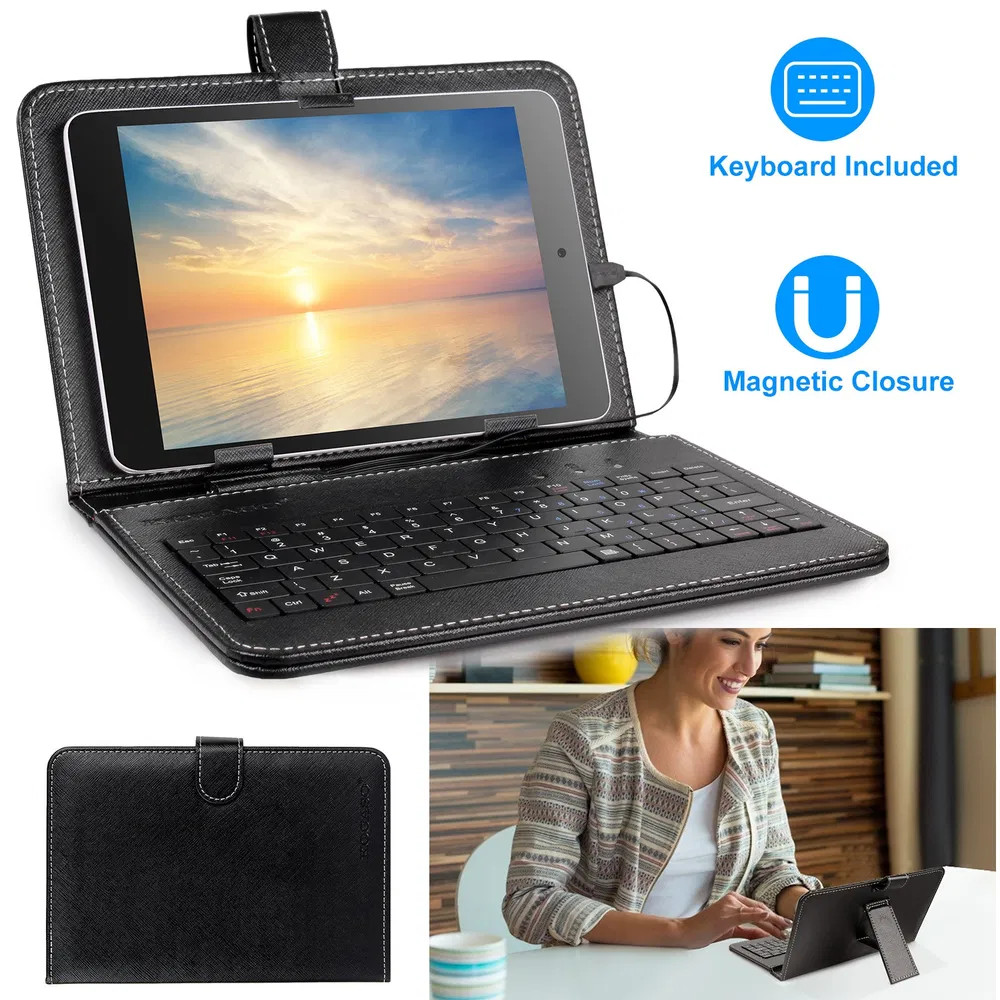 7.9in Protective Keyboard Case W, Black
