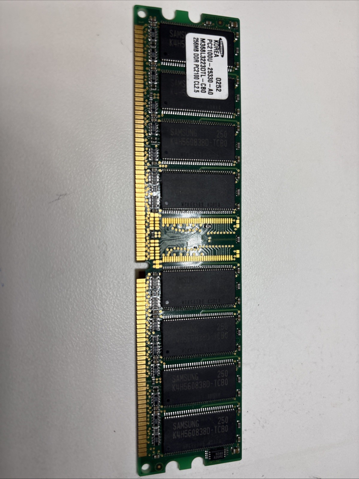 Samsung M368L3223DTL-CB0 COMPAQ 175924-001 256MB 333MHZ PC2100 DDR-266MH RAM