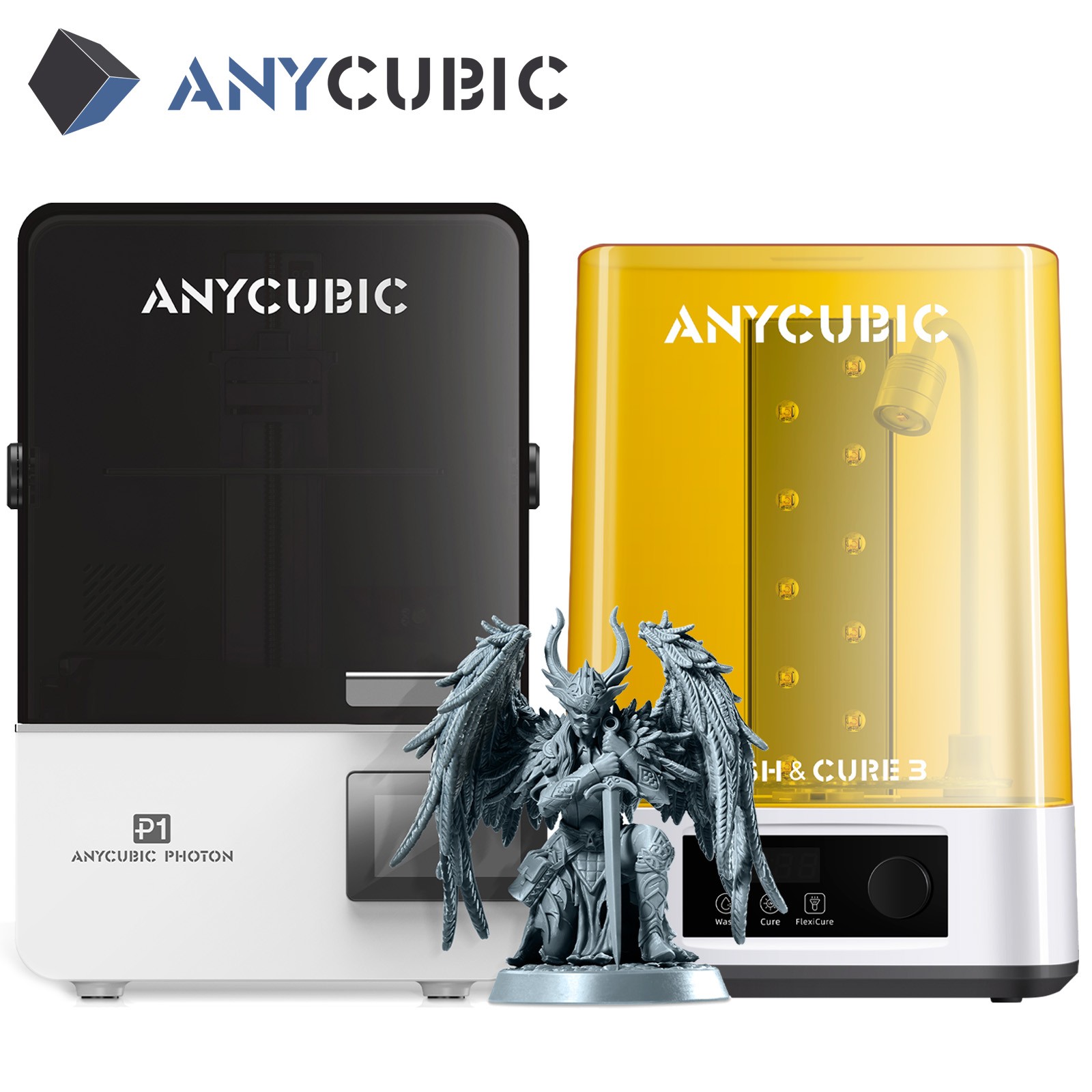 ANYCUBIC Photon P1 14K Resin 3D Printer Dual-Material Printing + Cure & Wash 3
