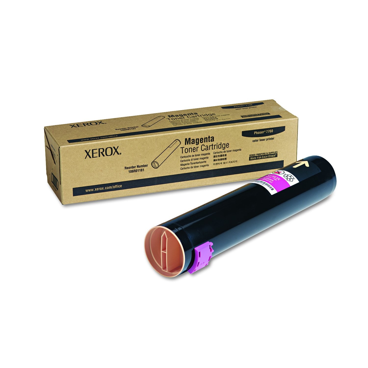 Genuine Xerox 106R01161 Magenta Toner, Brand New Sealed Box, We Ship Fast