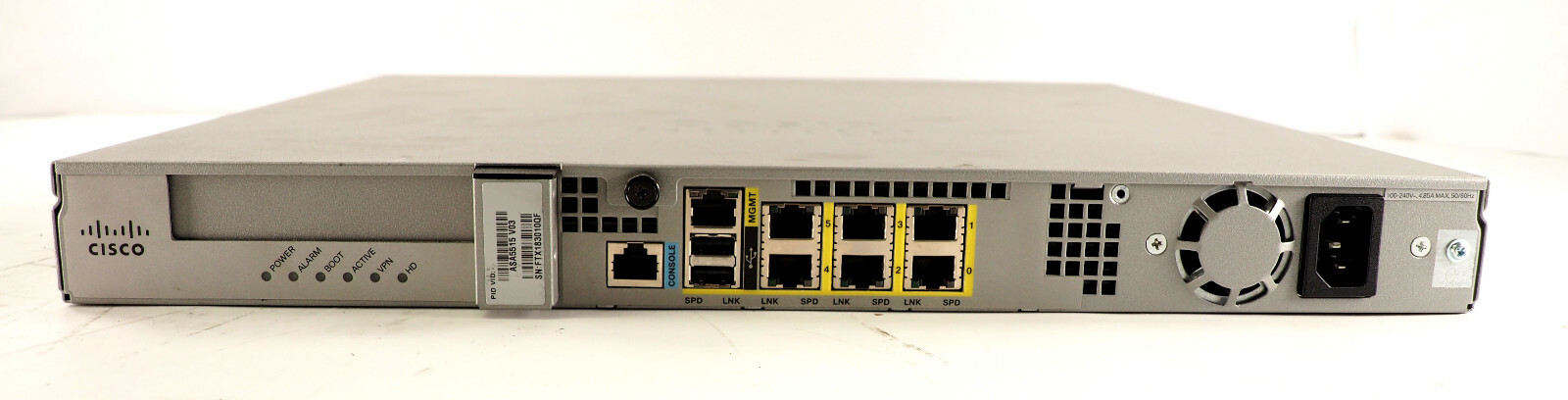 Cisco ASA5515-K9 6 Port GbE GE ASA 5515-X V03 Firewall no SSD