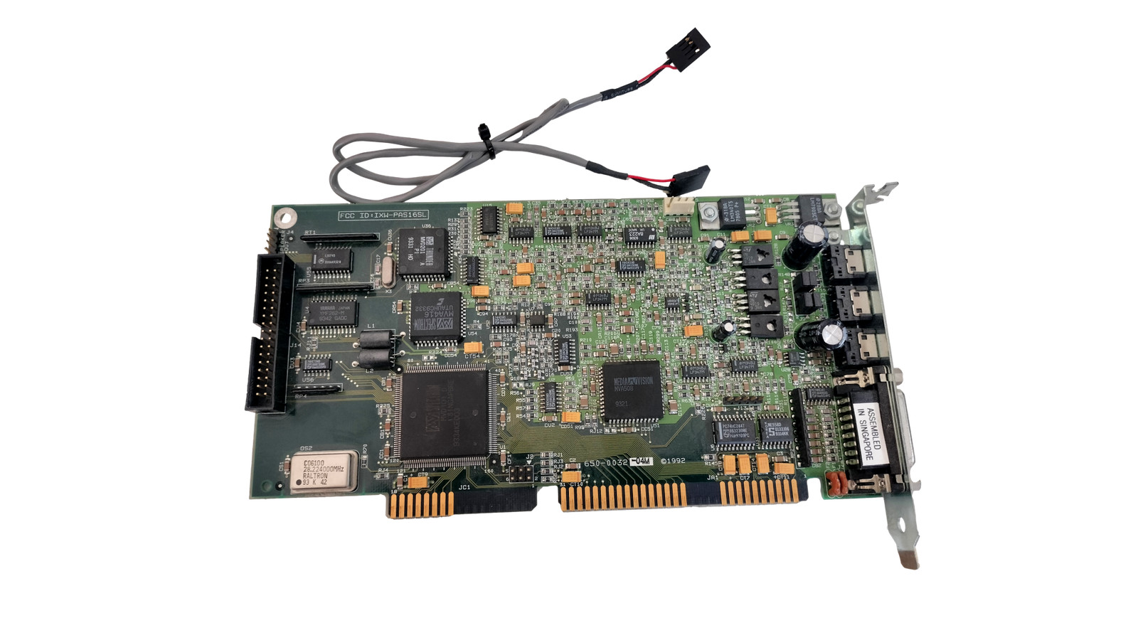 Media Vision Pro Audio Spectrum 16 (PAS16) 16-bit Sound Card 650-0032-04m