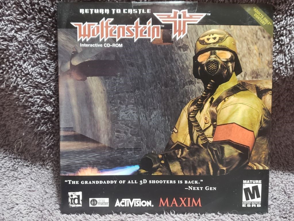 (3FREE) CD-ROM Activision Return To Castle Wolfenstein (Win/Mac CD) NEW Maxim