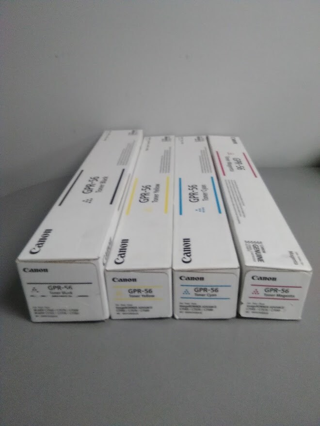 Canon GPR-56 Yellow Magenta Cyan Black Toner Set imageRUNNER ADVANCE C7565i II
