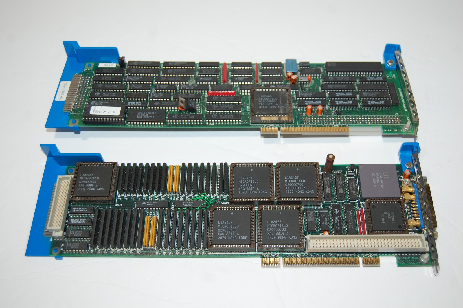 Microfield Graphics ISA Card Set CAD/CAM Dual Monitor Adapter 550-0006-02 & 0007