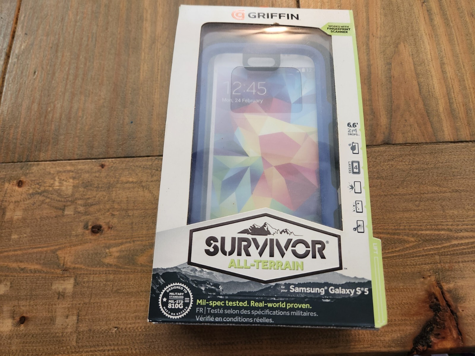 GENUINE GRIFFIN Survivor Samsung Galaxy S5 Protector Case | BLACK BLUE