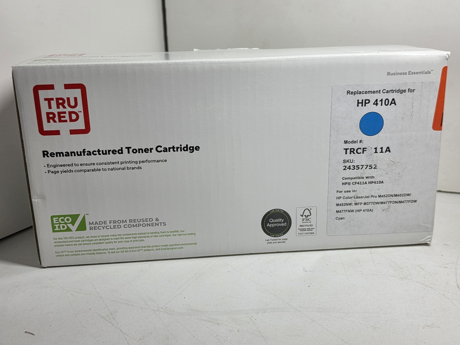 TRU RED Reman HP 508A Cyan Toner Cartridge TRCF411A