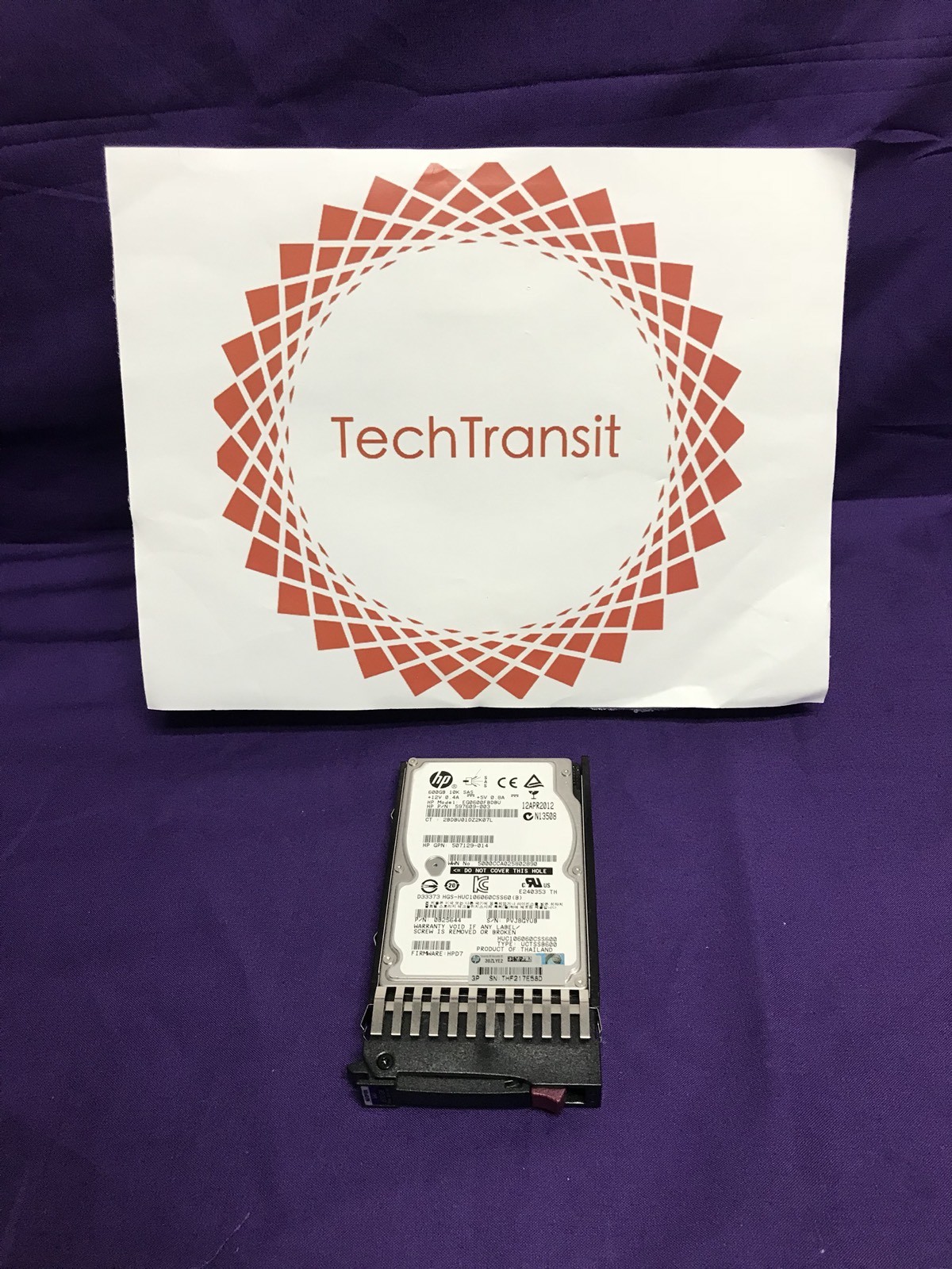 HP EG0600FBDBU 600GB 10K 2.5" SAS Hard Drive 597609-003 G6 G7