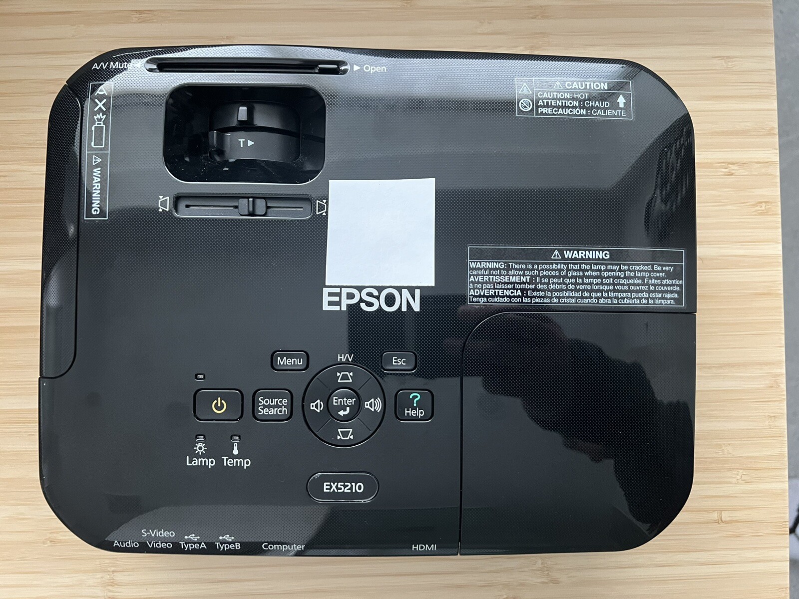 EPSON POWERLITE X12 H429A 3LCD 2800 LUMEN PROJECTOR w/ Bag - ONLY 183 hours