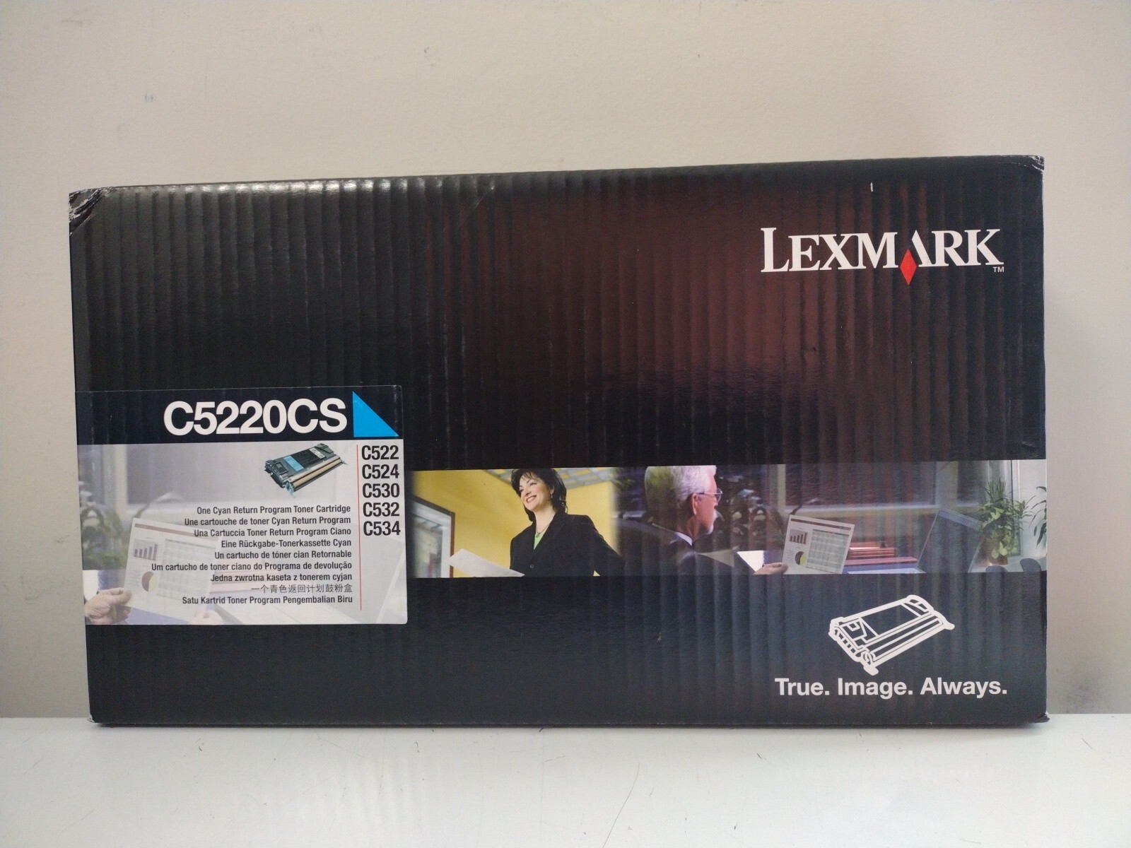  New  GENUINE Lexmark  C522 c524 C530 C532 C534 Cyan Toner C5220CS C522-0CS