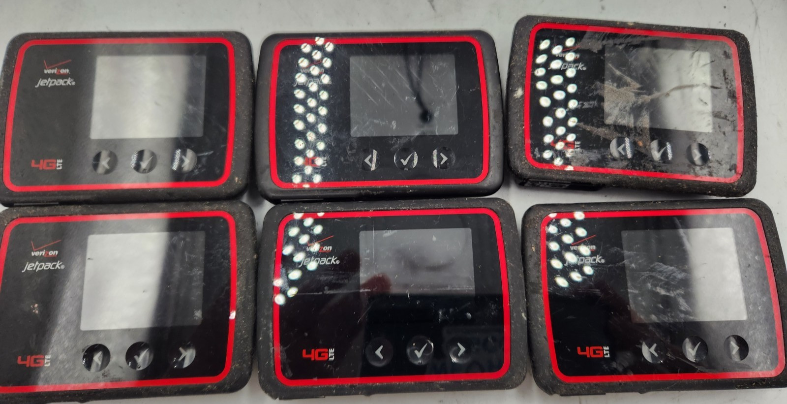 LOT OF 6 VERIZON MIFI6620L Wireless Jet Pack Black Mobile Hotspot WIFI 4 GB LTE