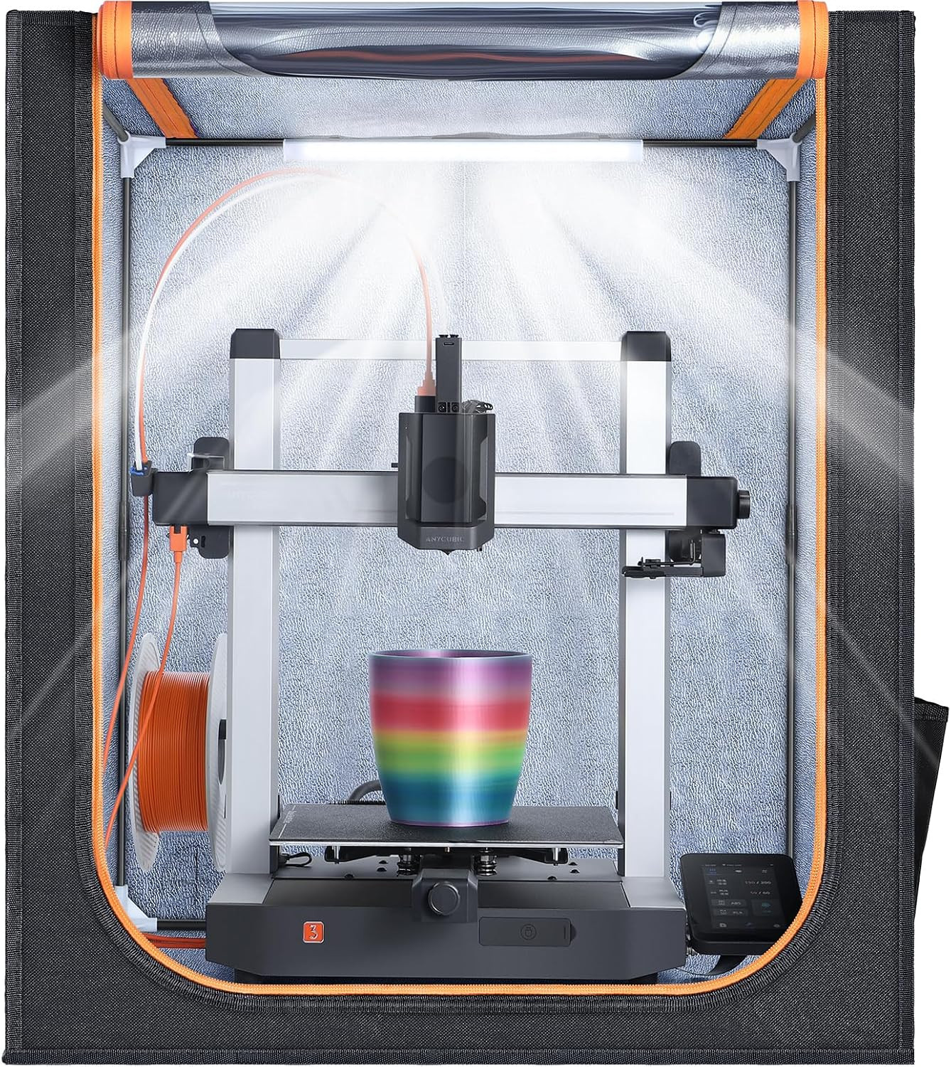 3D Printer Enclosure for Anycubic Kobra 3/Kobra 3 V2 with LED Light