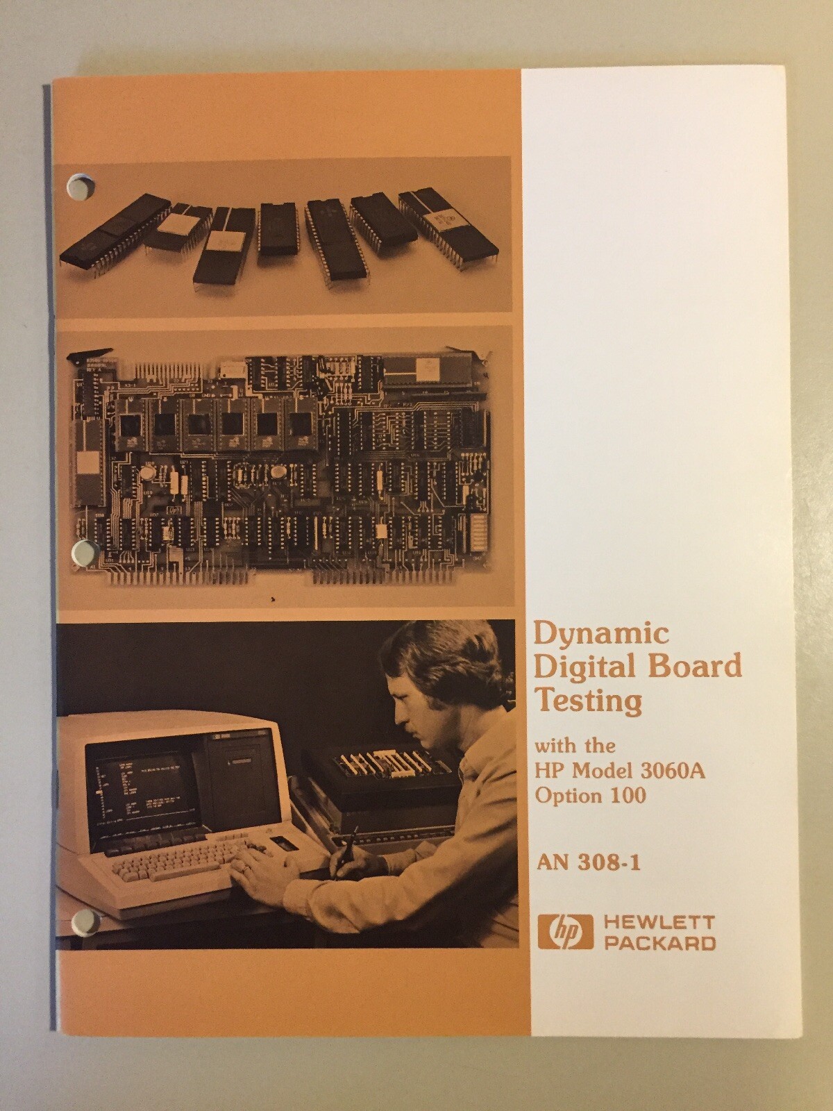Vintage 1980 HEWLETT-PACKARD Dynamic Digital Board Testing AN 308-1 VHTF